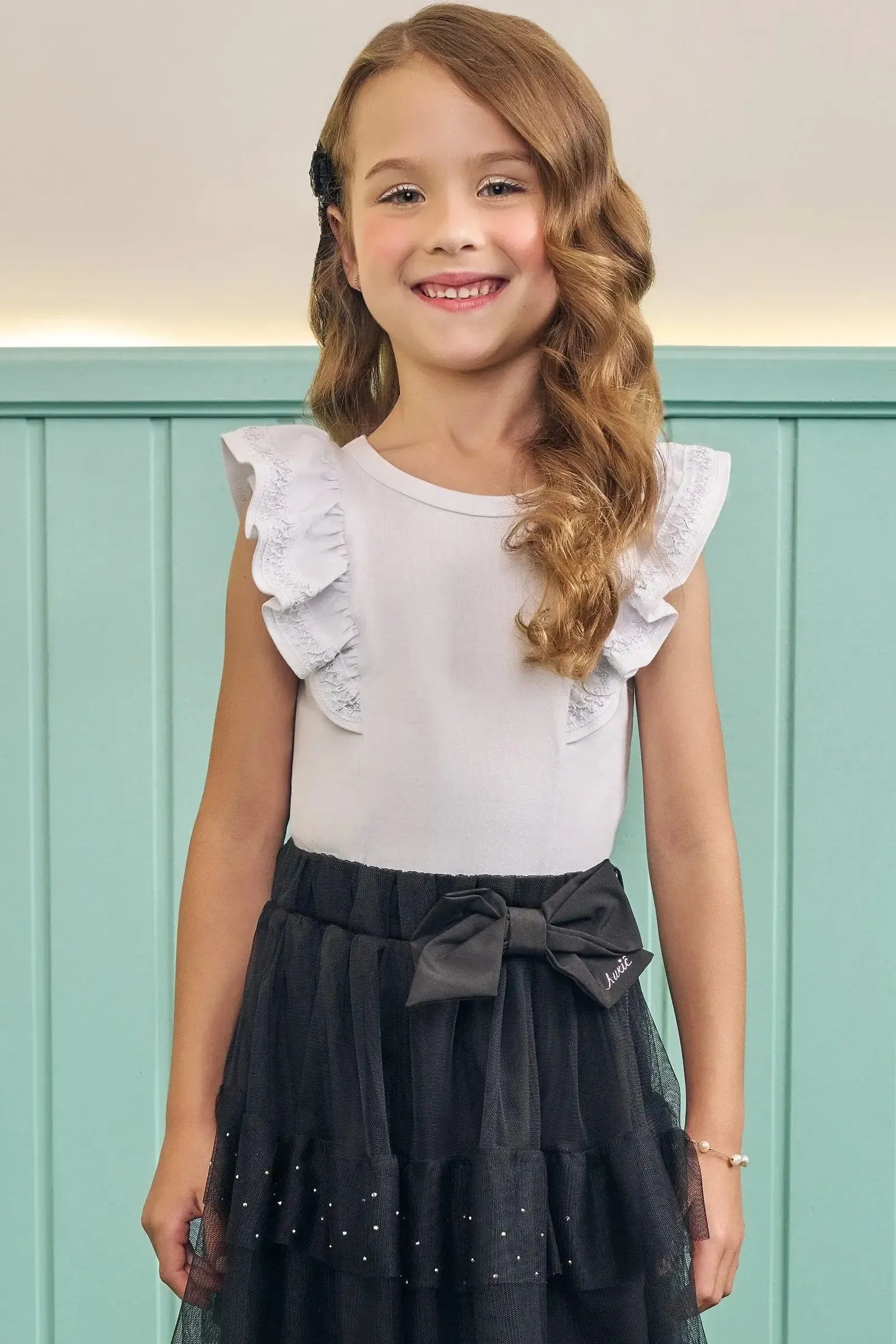 Blusa em Cotton 83209 Kukiê Infantil Menina