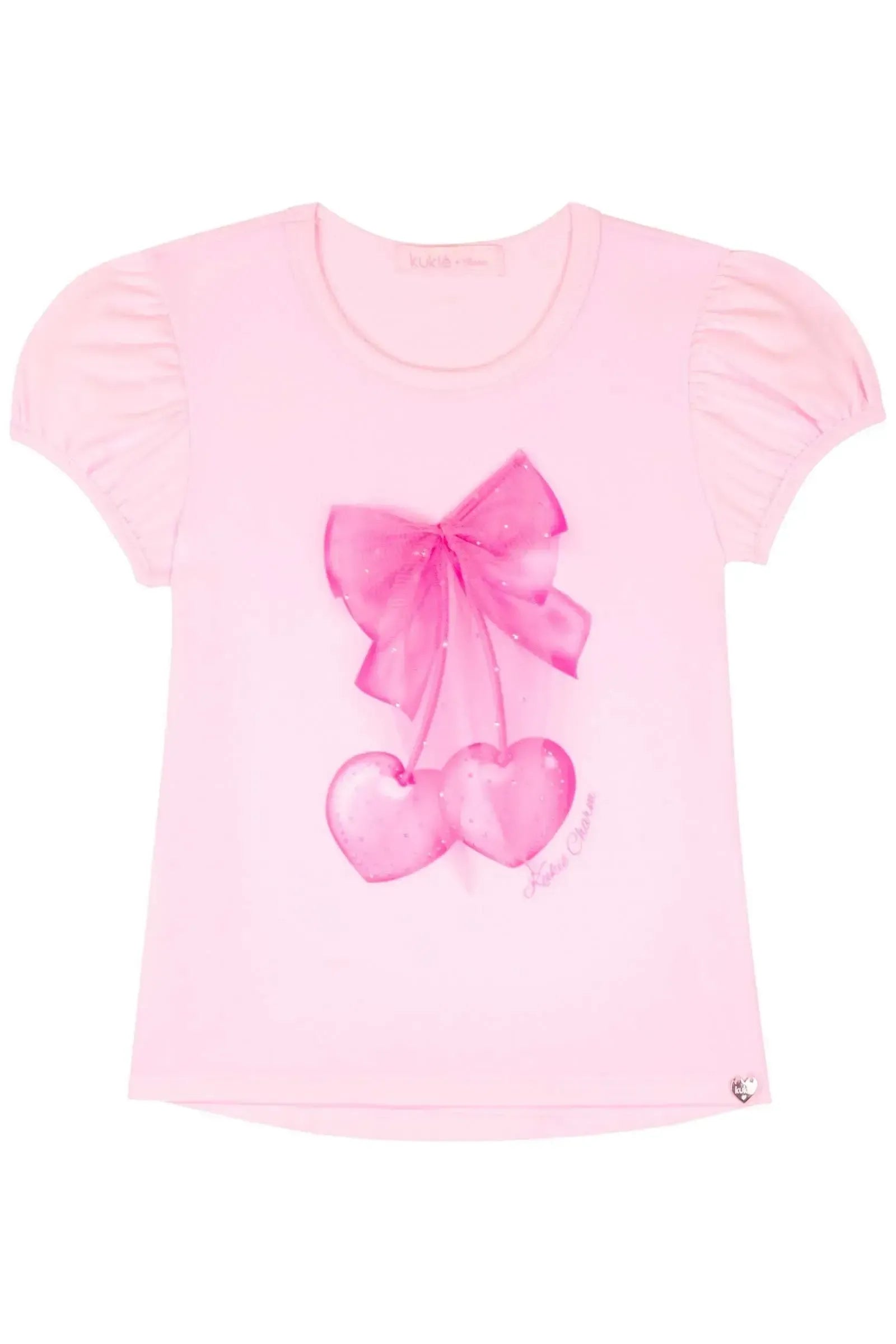 Blusa em Cotton 83211 Kukiê Infantil Menina