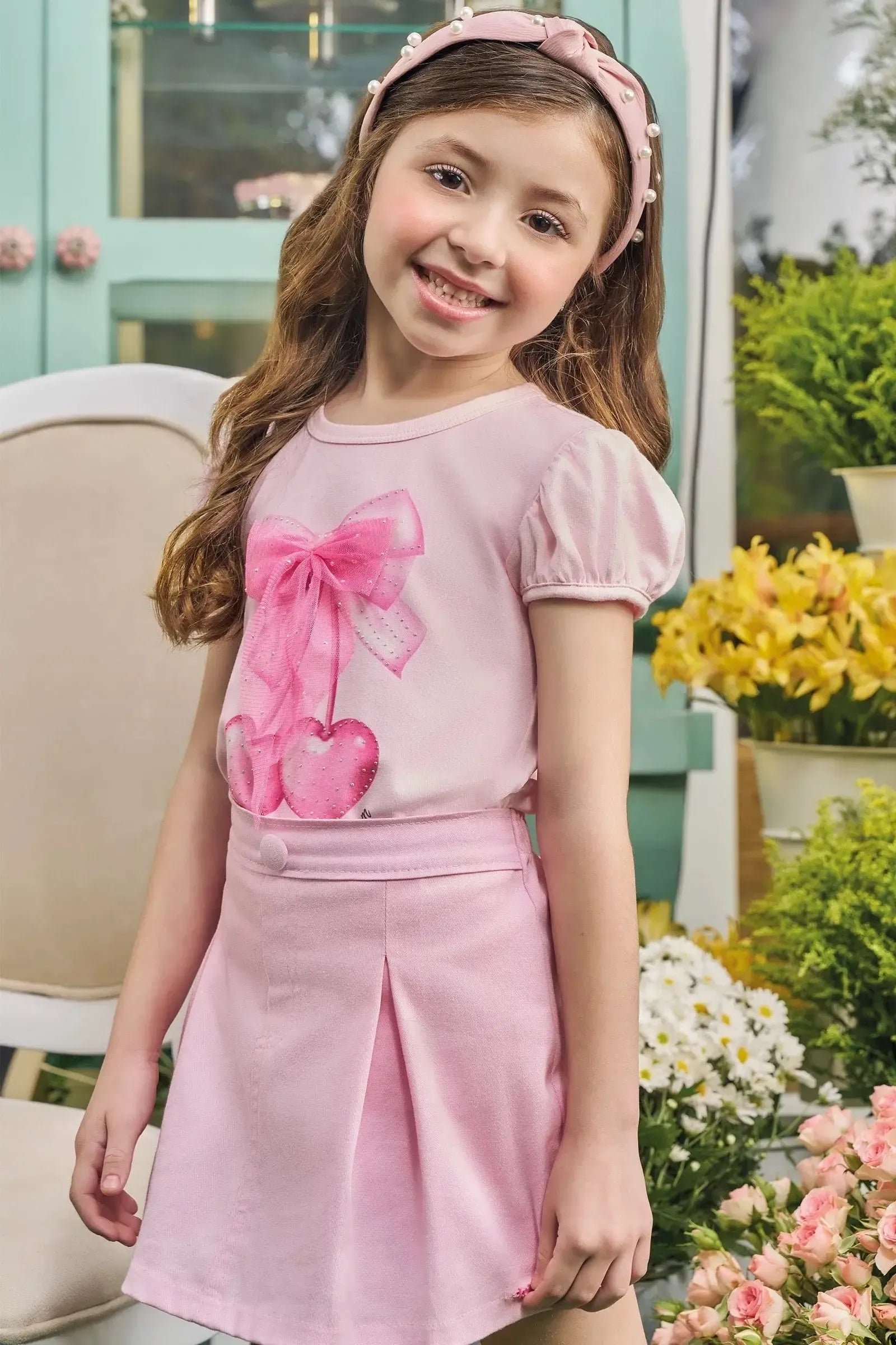 Blusa em Cotton 83211 Kukiê Infantil Menina