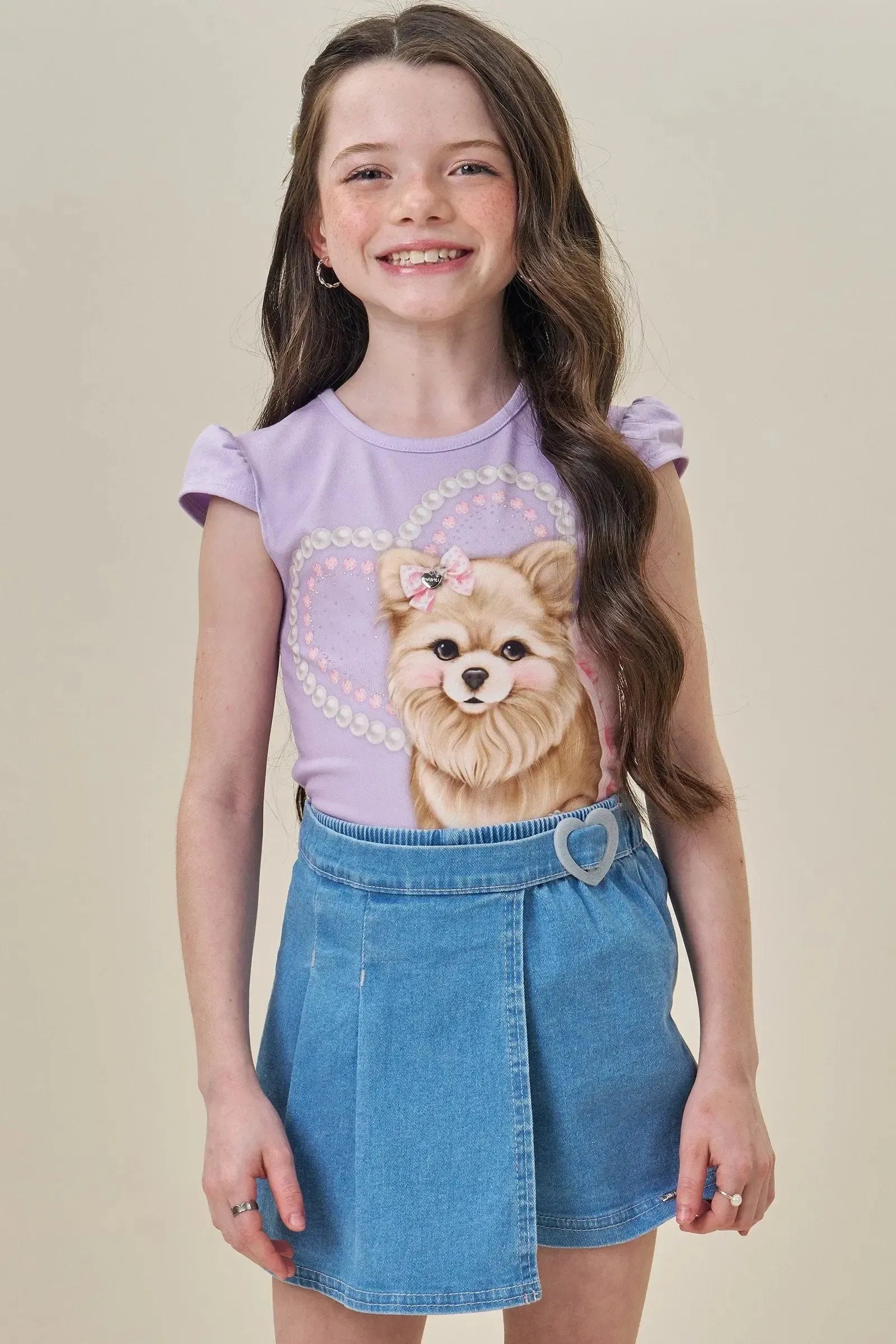Blusa em Cotton 83677 Infanti Infantil Menina