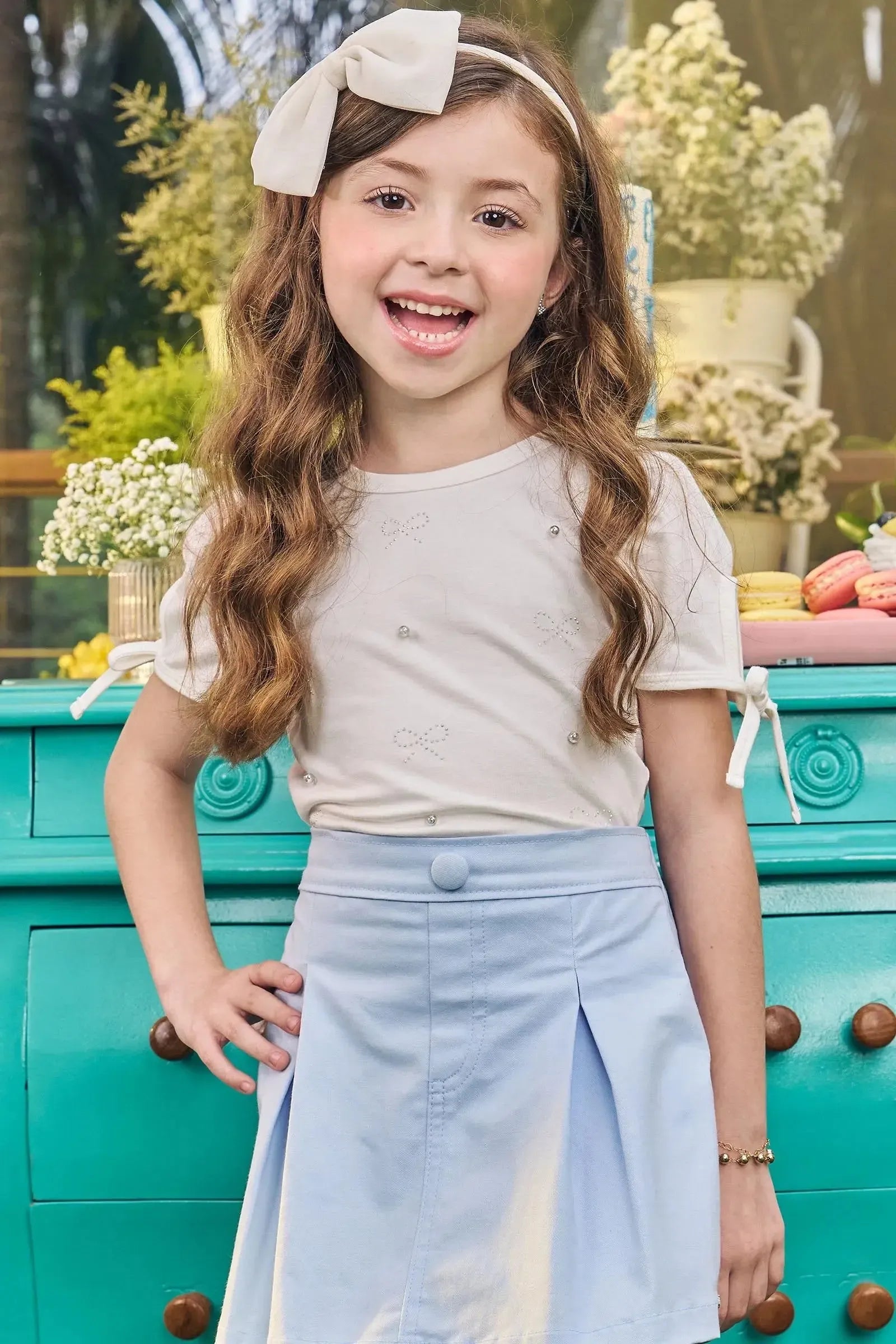 Blusa em Cotton 83728 Kukiê Infantil Menina
