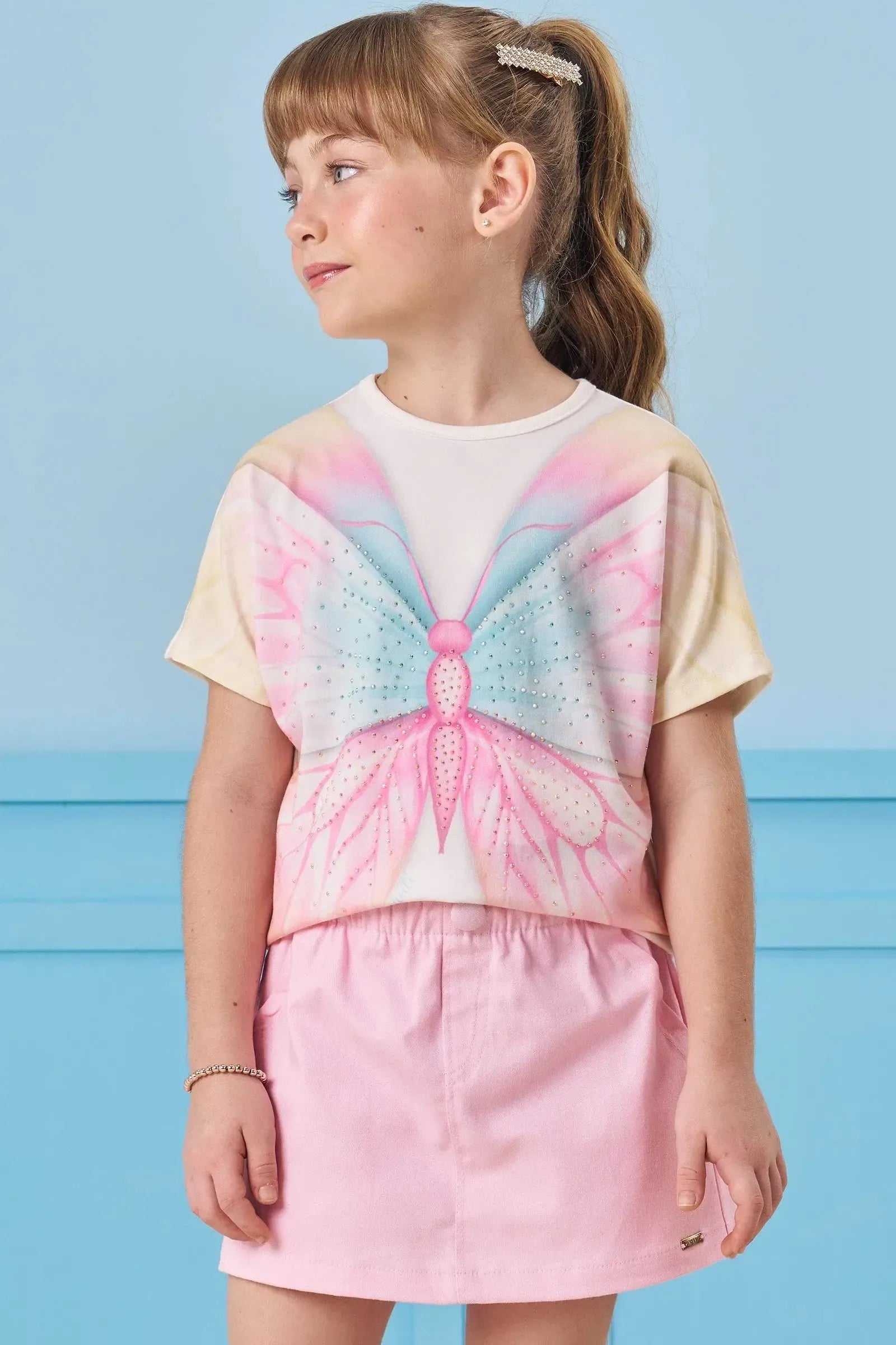 Blusa em Cotton 85267 Infanti Infantil Menina
