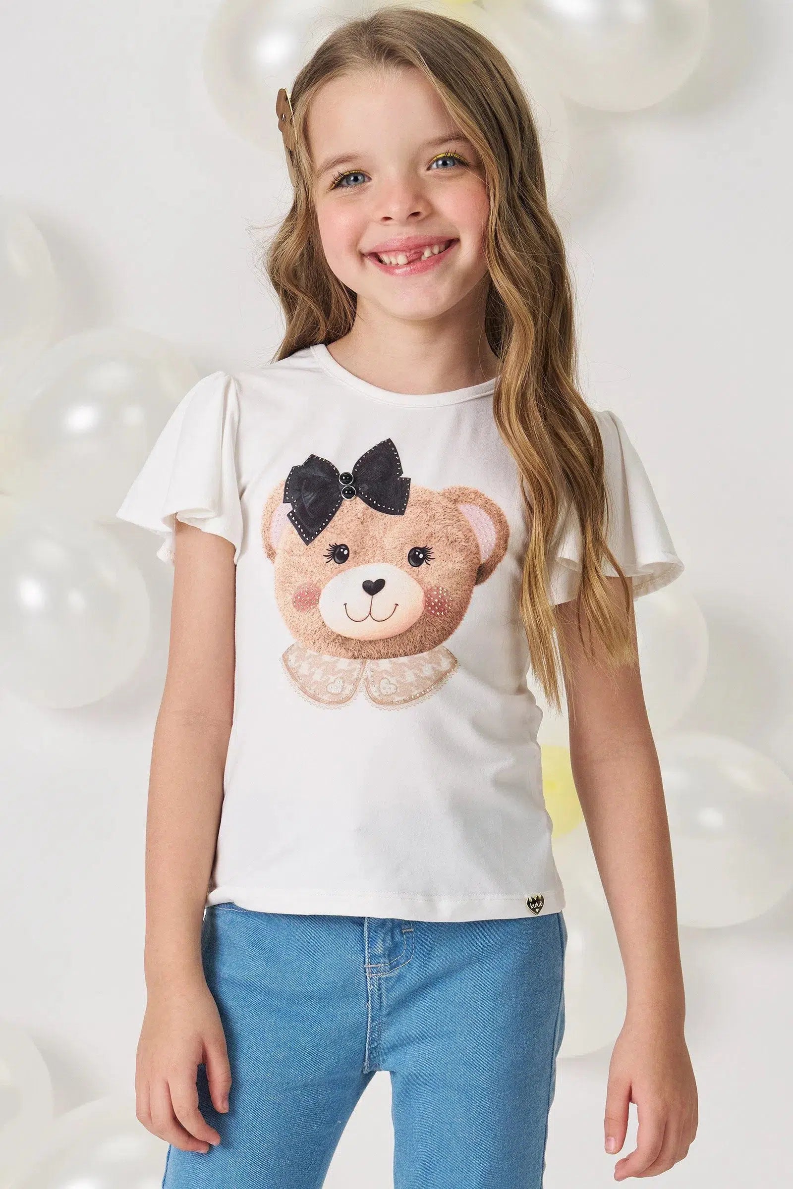 Blusa Infantil Menina em Malha Comfy 82336 Kukiê