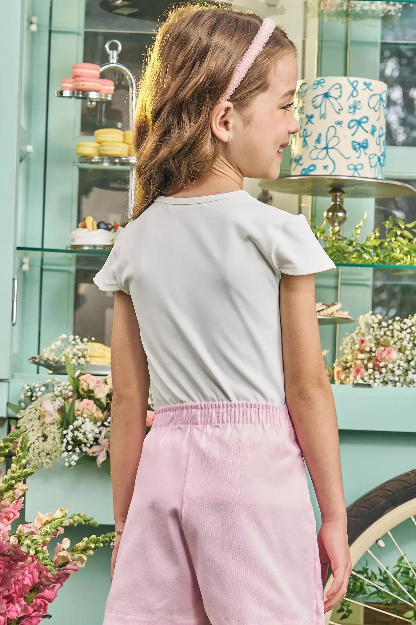 Blusa em Malha Poliamida 83207 Kukiê Infantil Menina