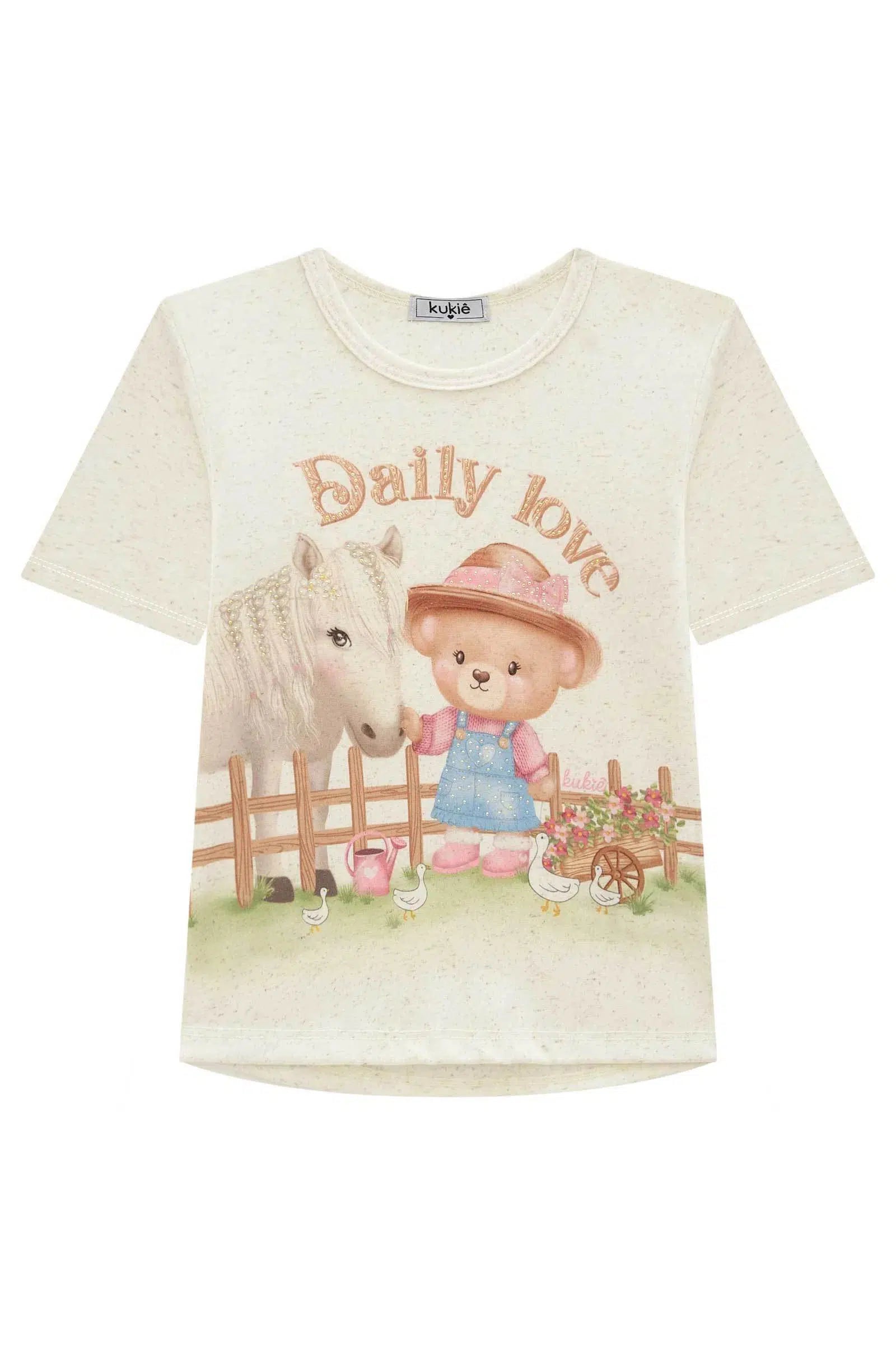 Blusa Infantil Menina em Malha Power 82290 Kukiê