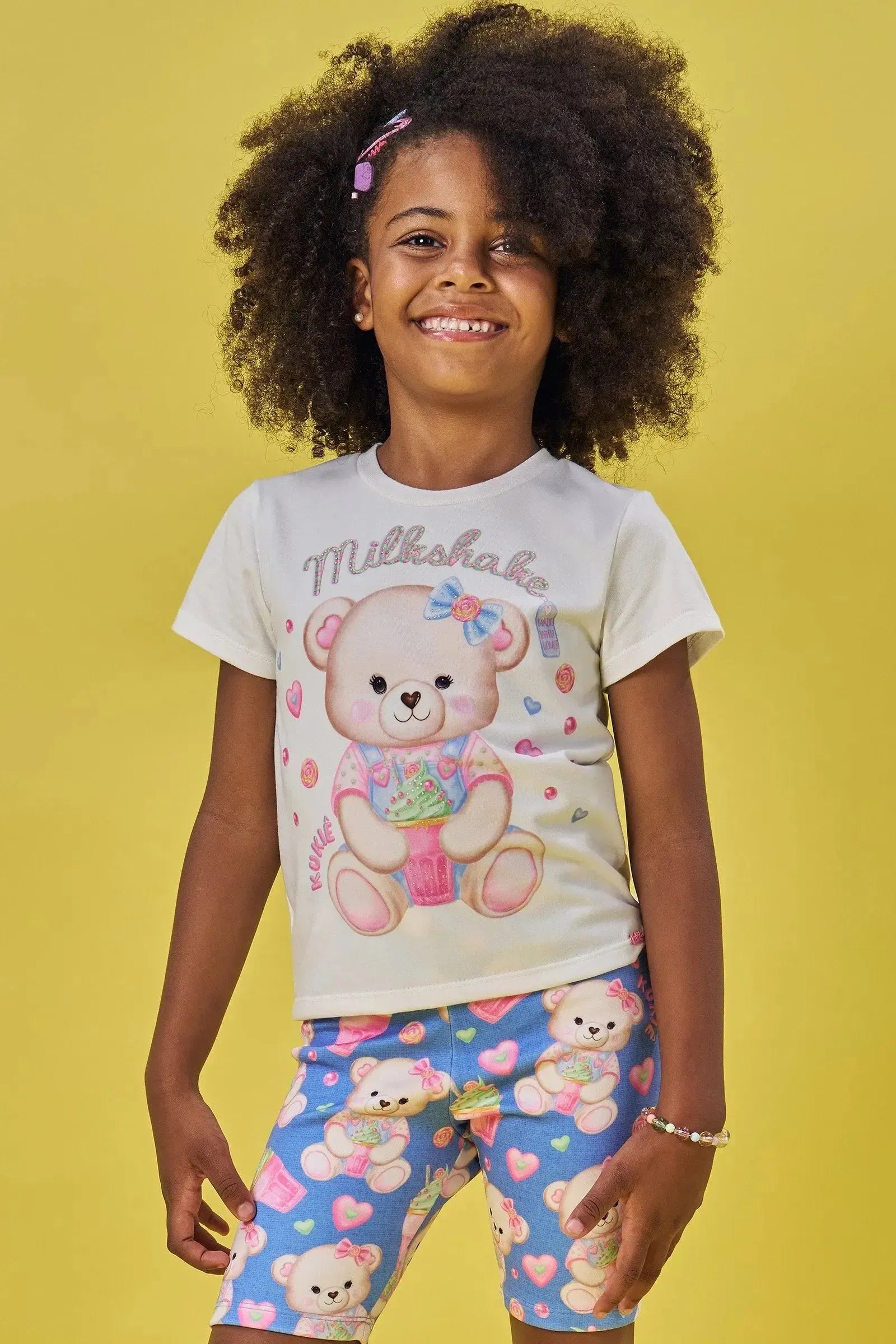 Blusa em Meia Malha 83063 Kukiê Infantil Menina