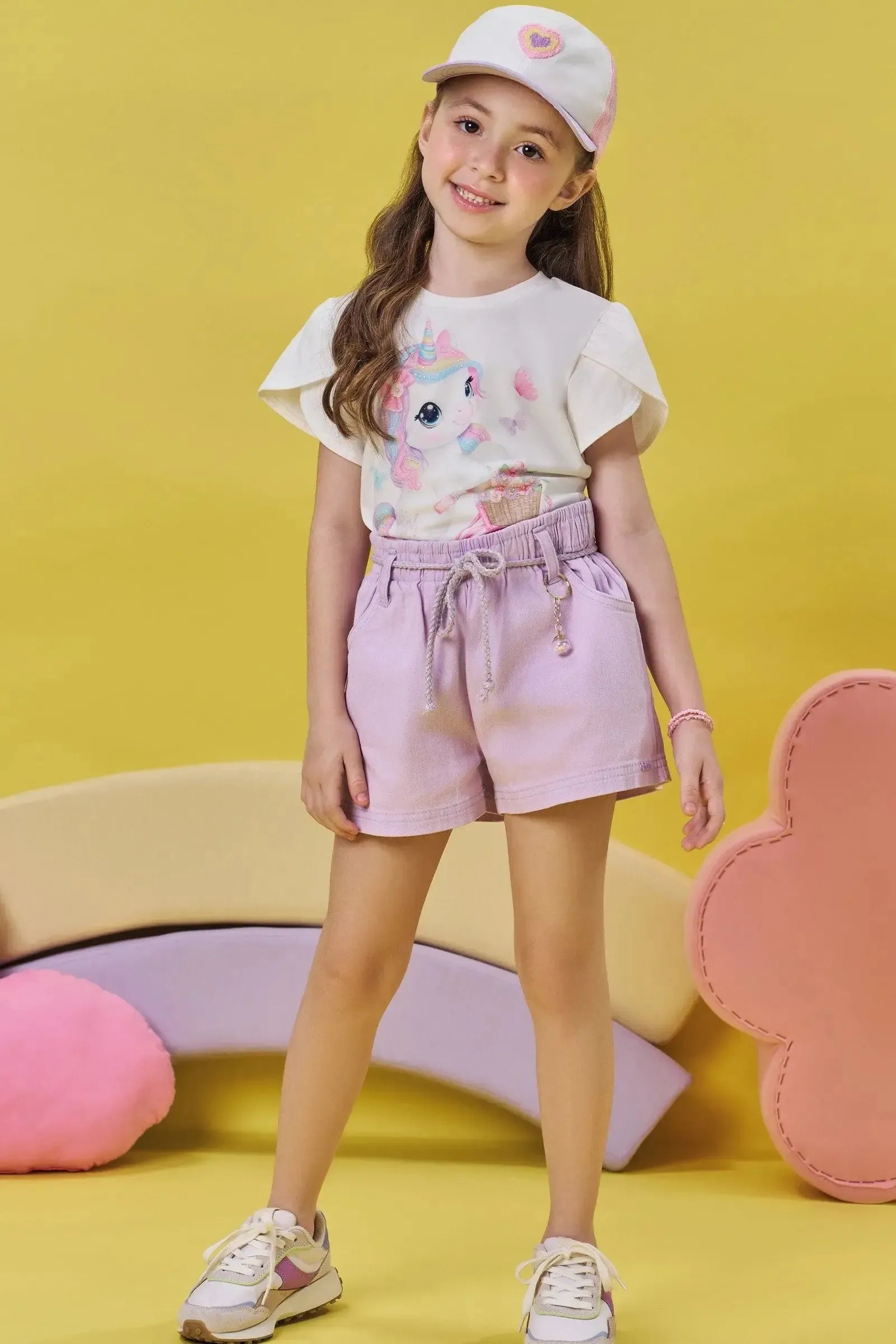 Blusa em Meia Malha 83228 Kukiê Infantil Menina