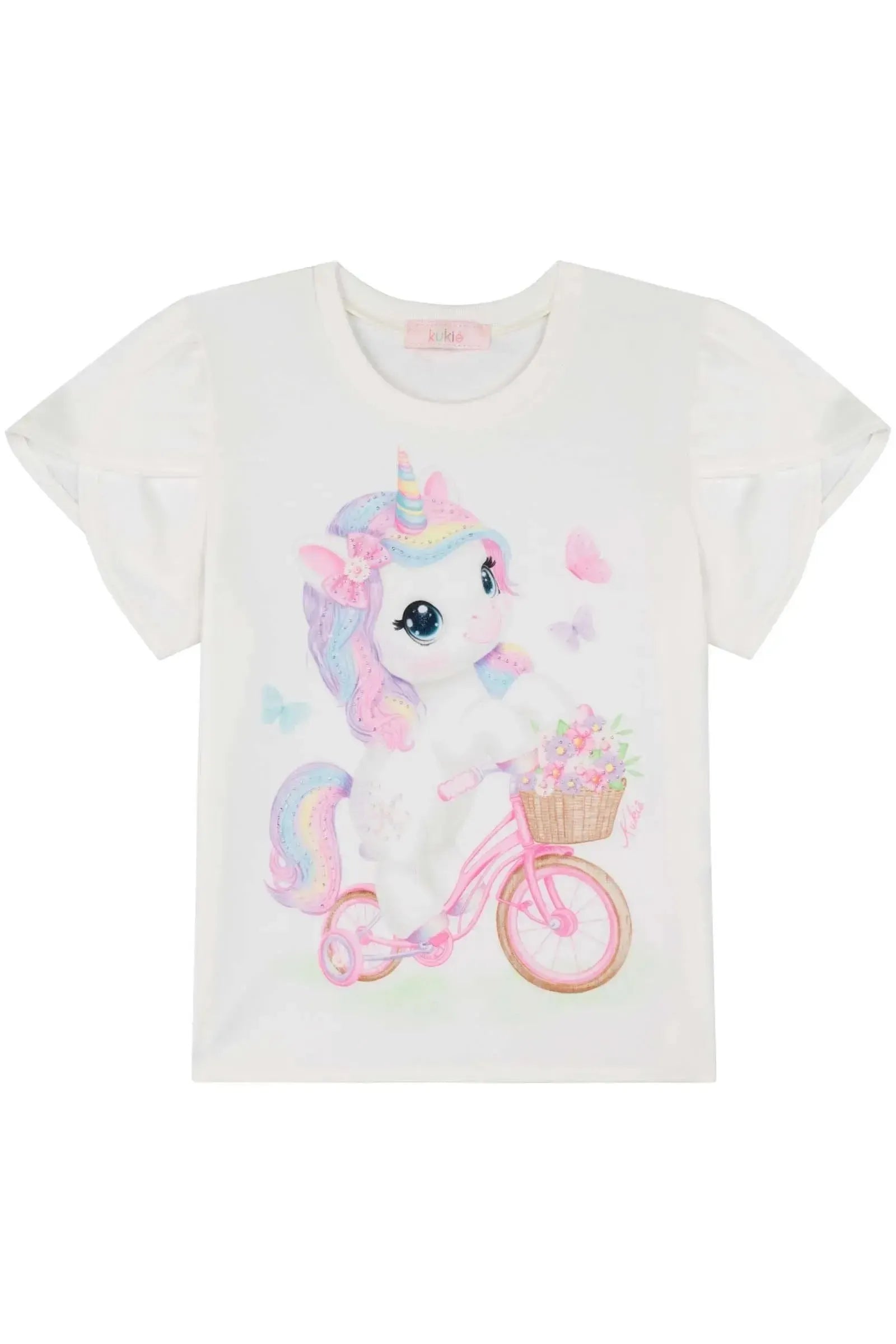 Blusa em Meia Malha 83228 Kukiê Infantil Menina