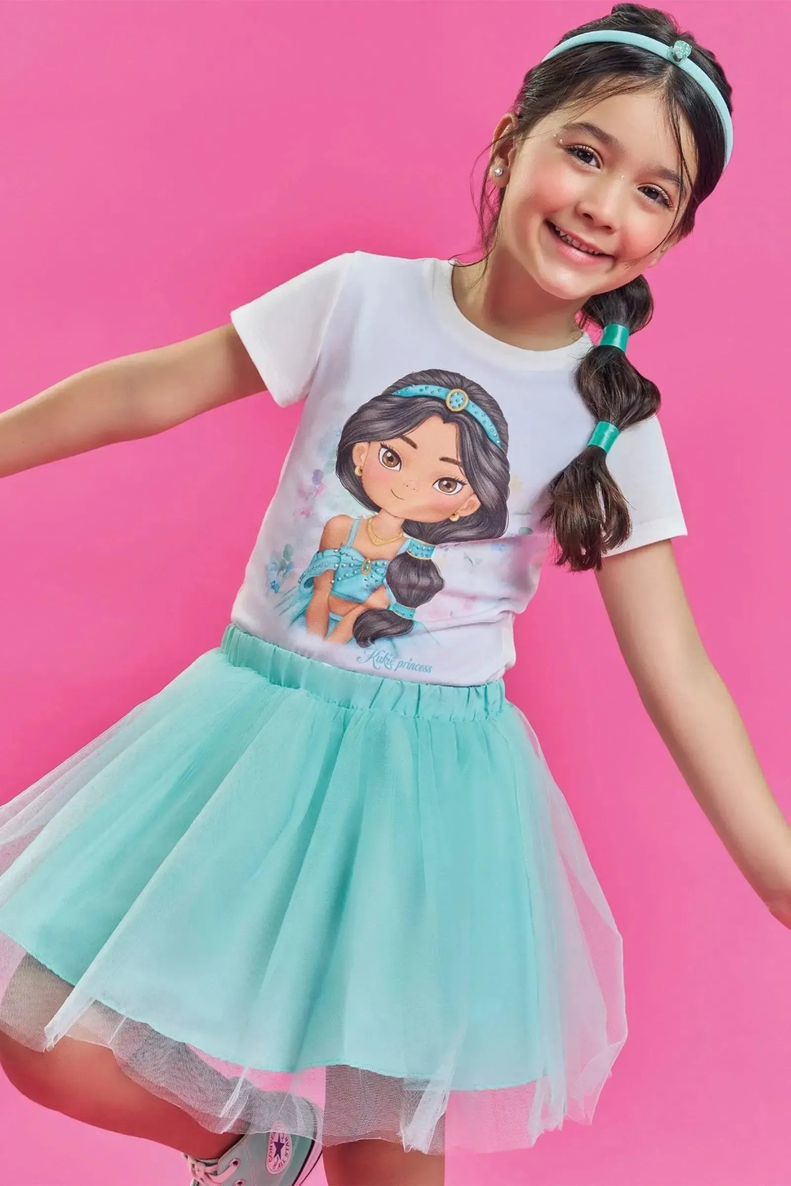 Blusa em Meia Malha 85645 Kukiê Infantil Menina