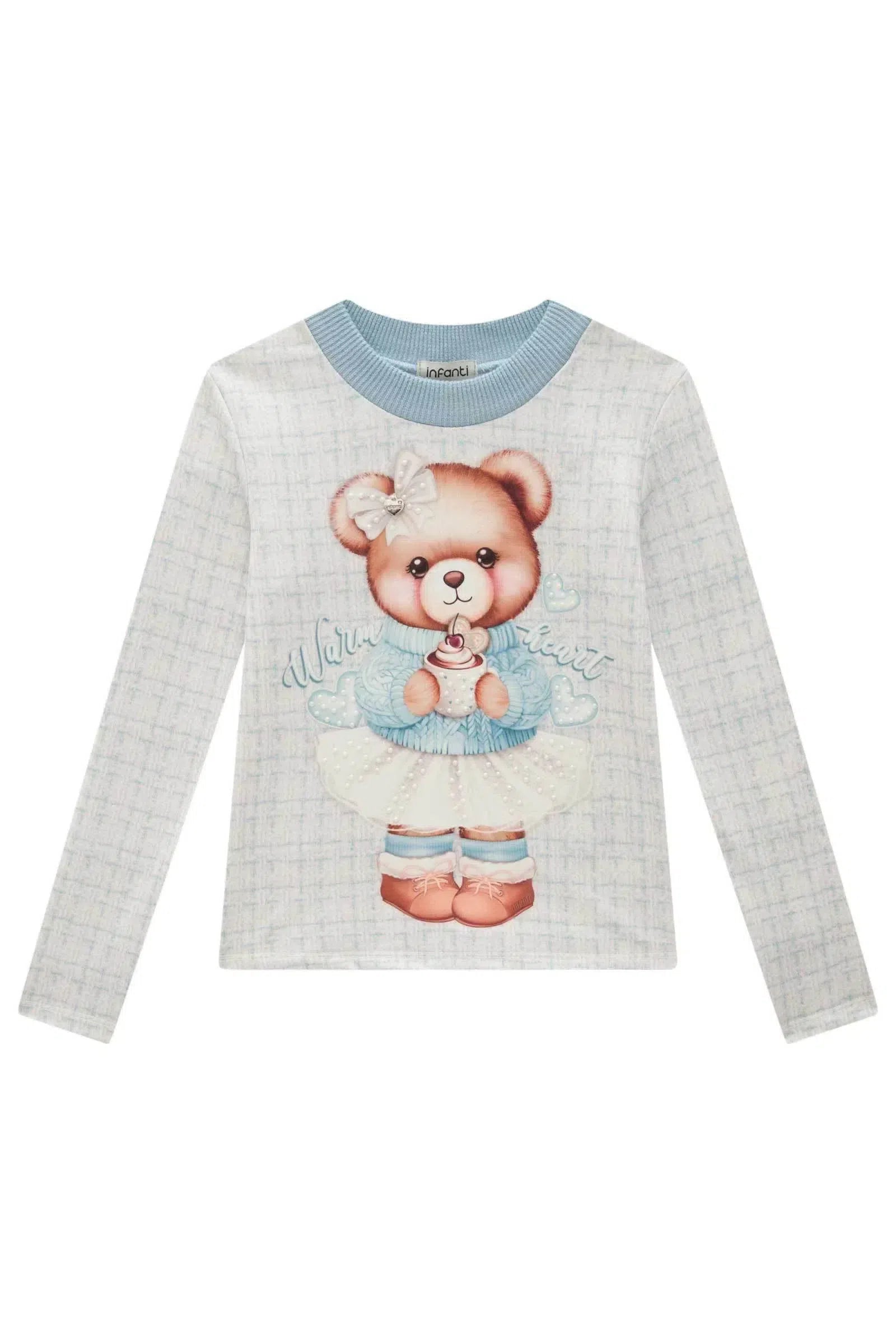 Blusa em Termoskin Peluciado 79247 Infanti Infantil Menina