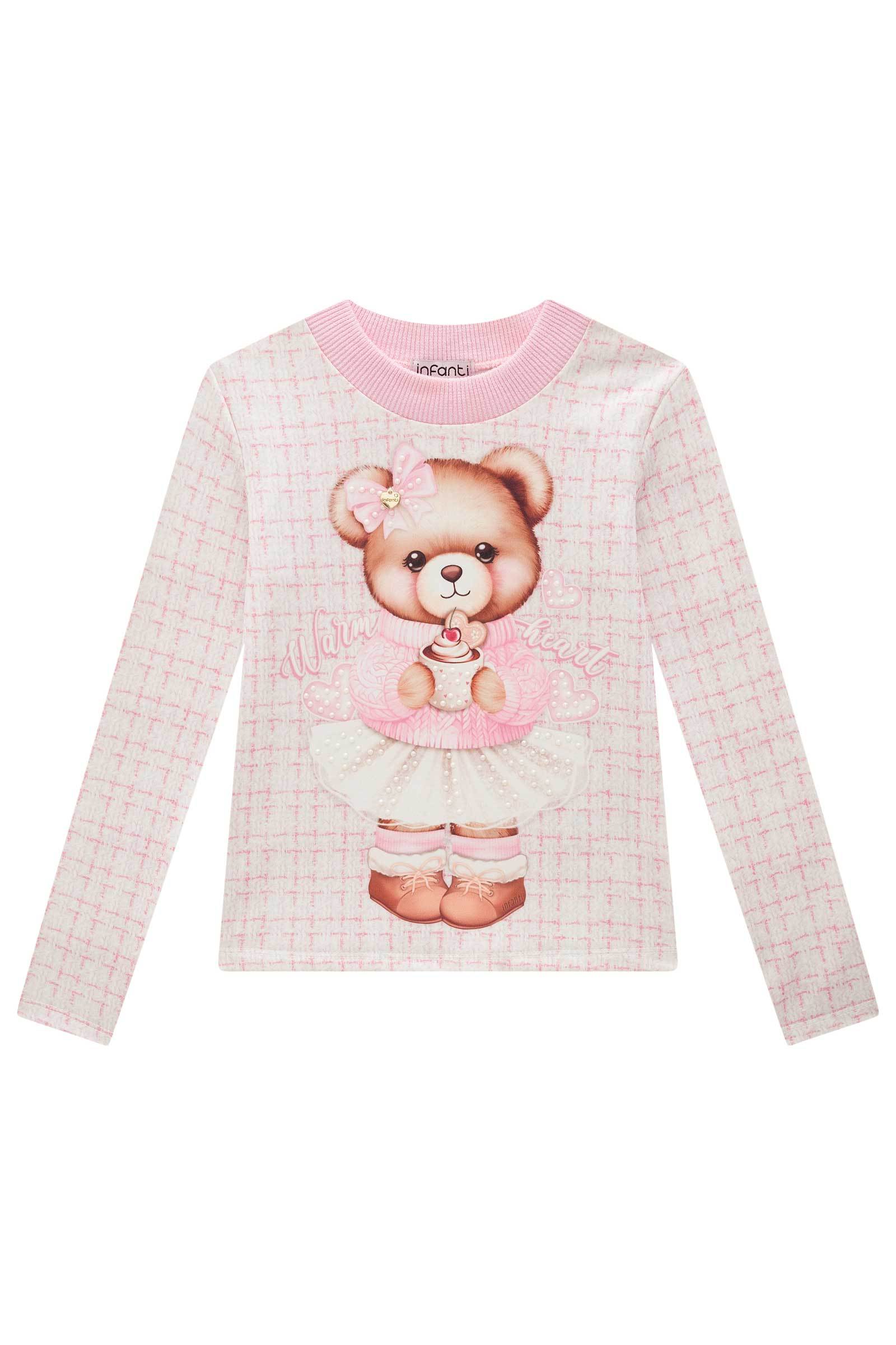 Blusa em Termoskin Peluciado 79247 Infanti Infantil Menina