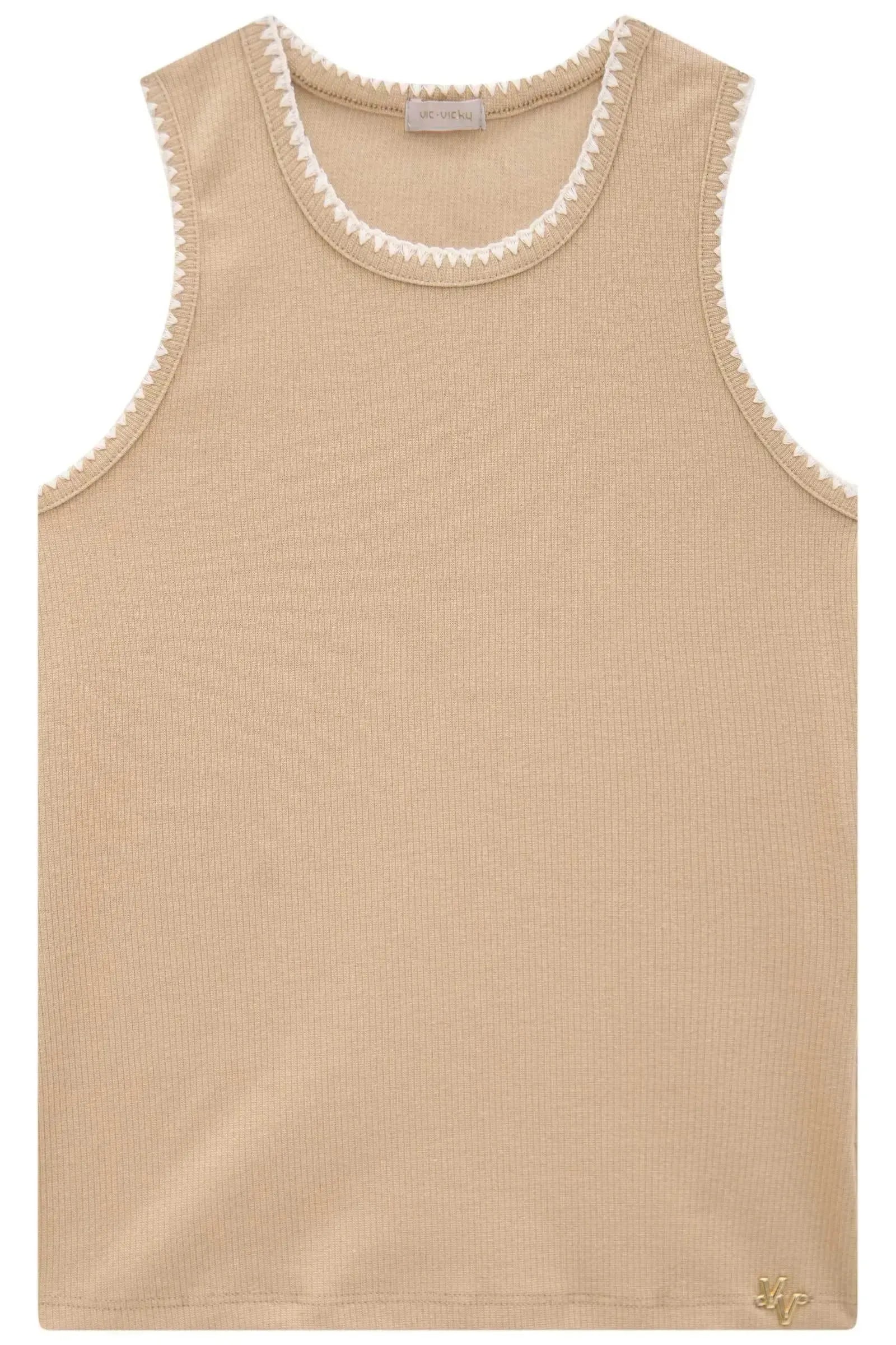Blusa Regata em Canelado Liz 83539 Vic&Vicky Teen Menina