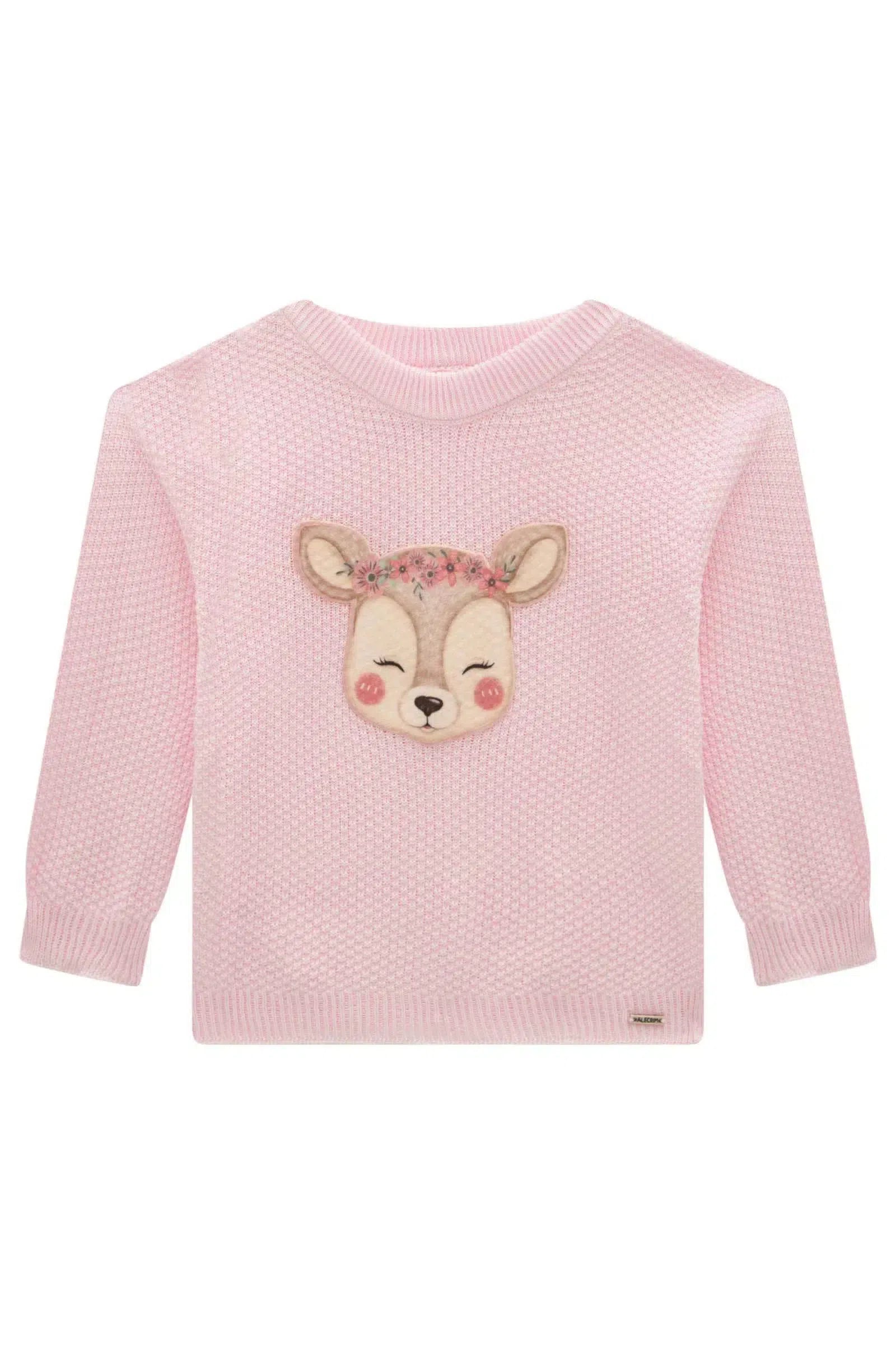 Blusão em Tricot 100% Algodão 78657 Kukiê Infantil Menina