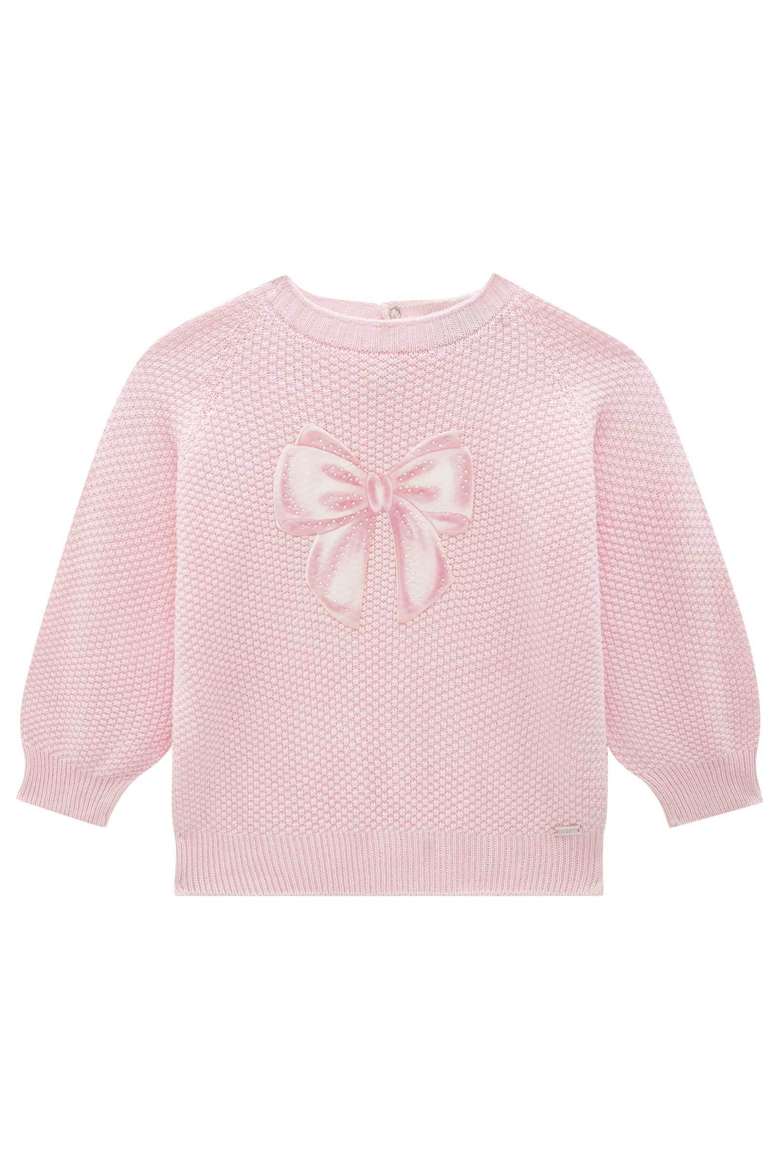 Blusão em Tricot 100% Algodão 78565 Infanti Bebê Menina