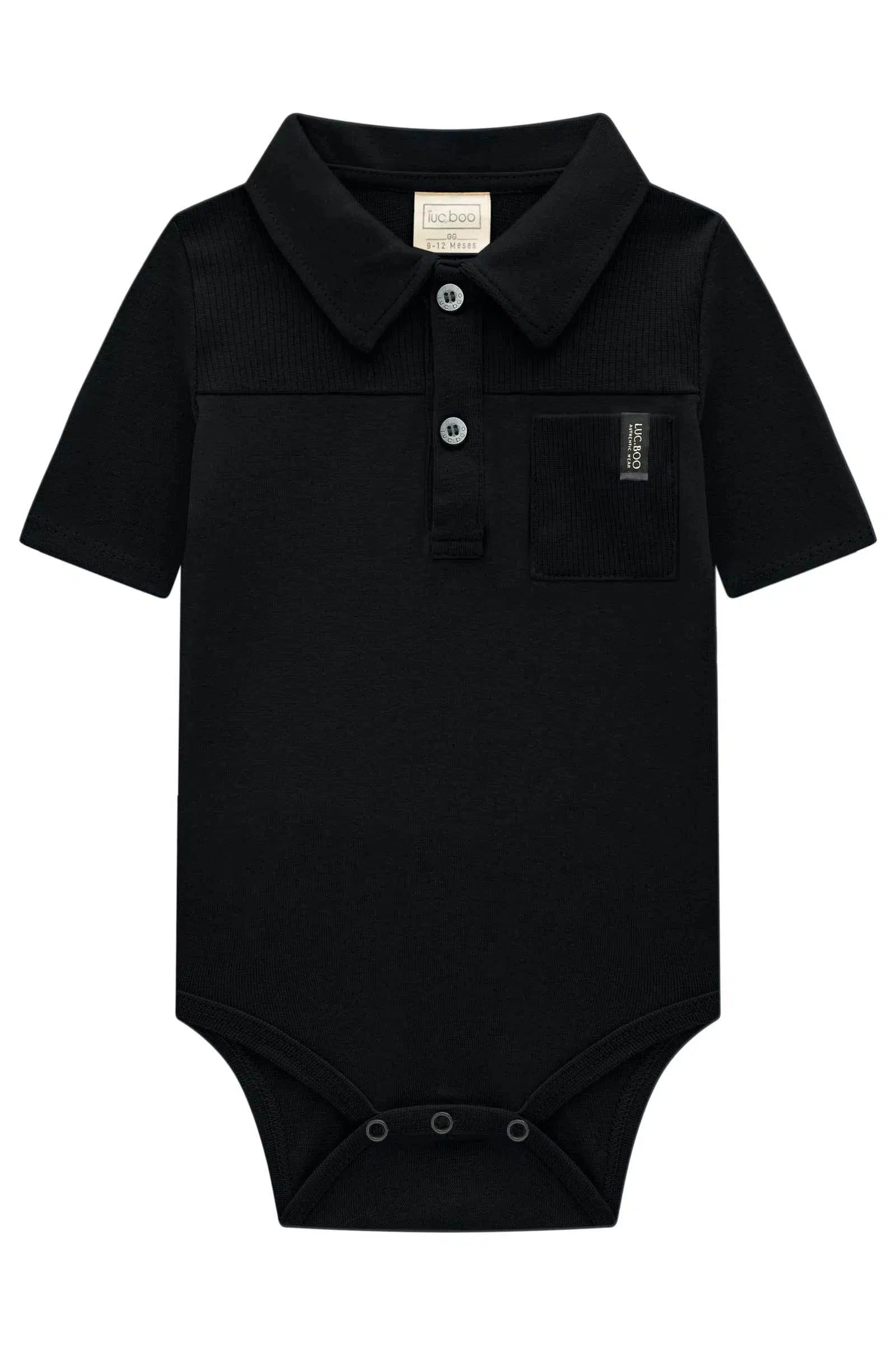 Body Bebê Menino Polo em Ribana 1x1 82501 LucBoo