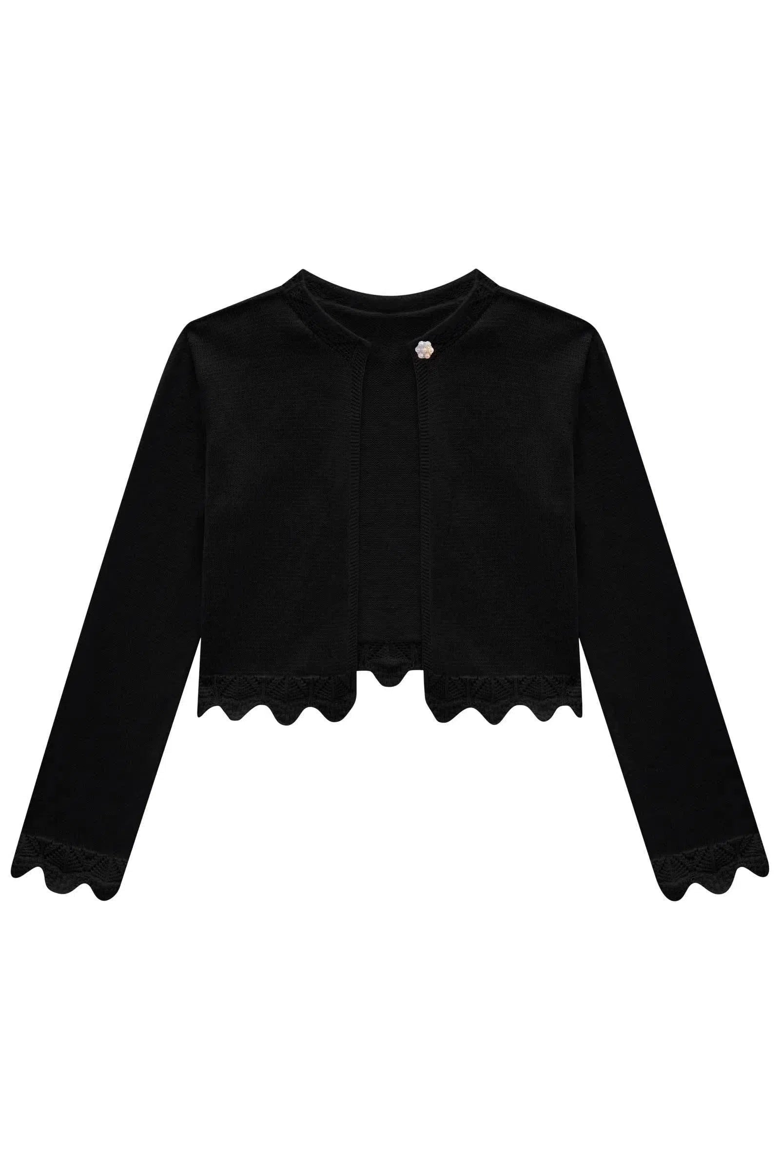 Bolero em Tricot 100% Algodão 78599 Kukiê Infantil Menina