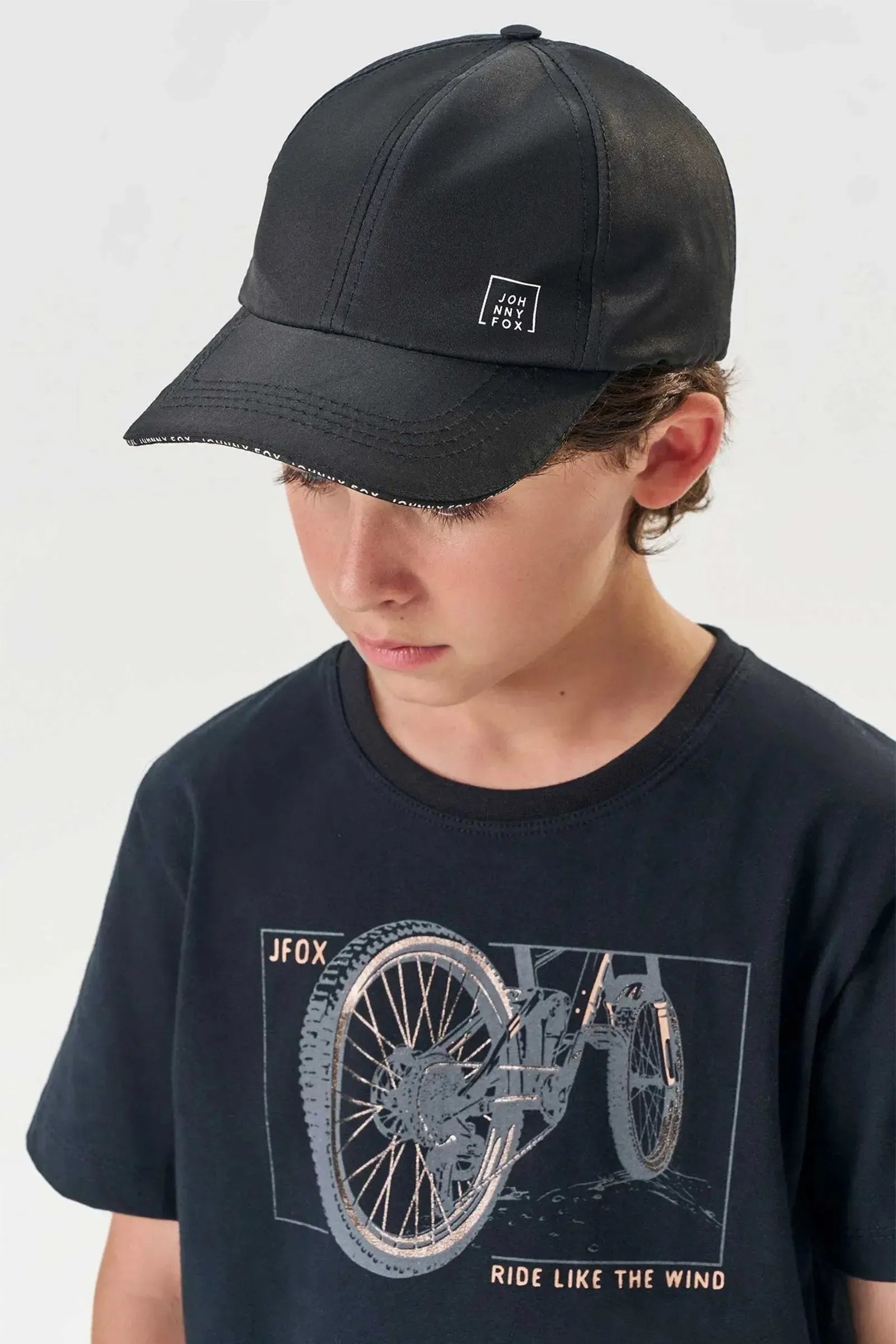 Boné em Nylon com Aba Curvada 83322 Johnny Fox Teen Menino