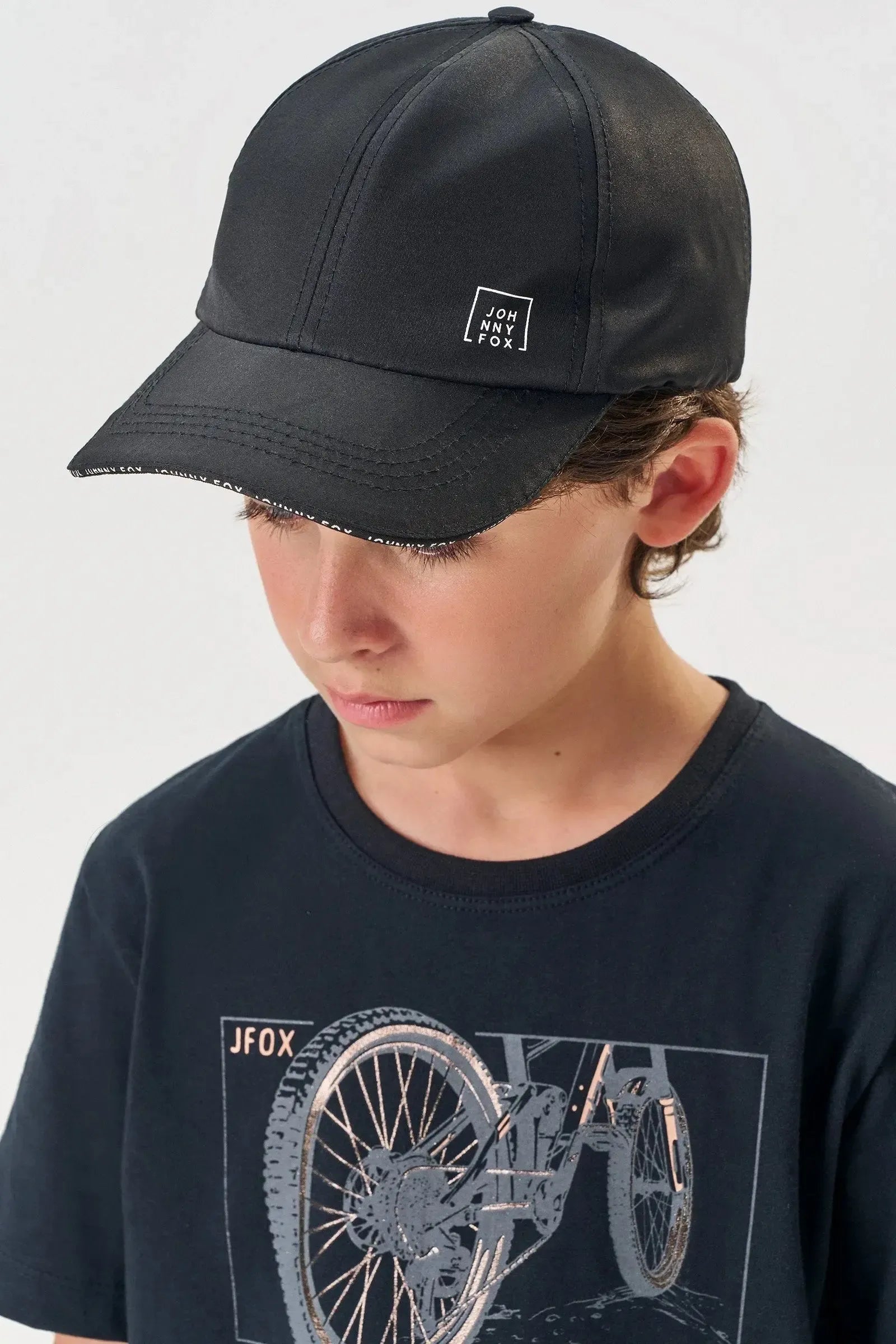 Boné em Nylon com Aba Curvada 83322 Johnny Fox Teen Menino