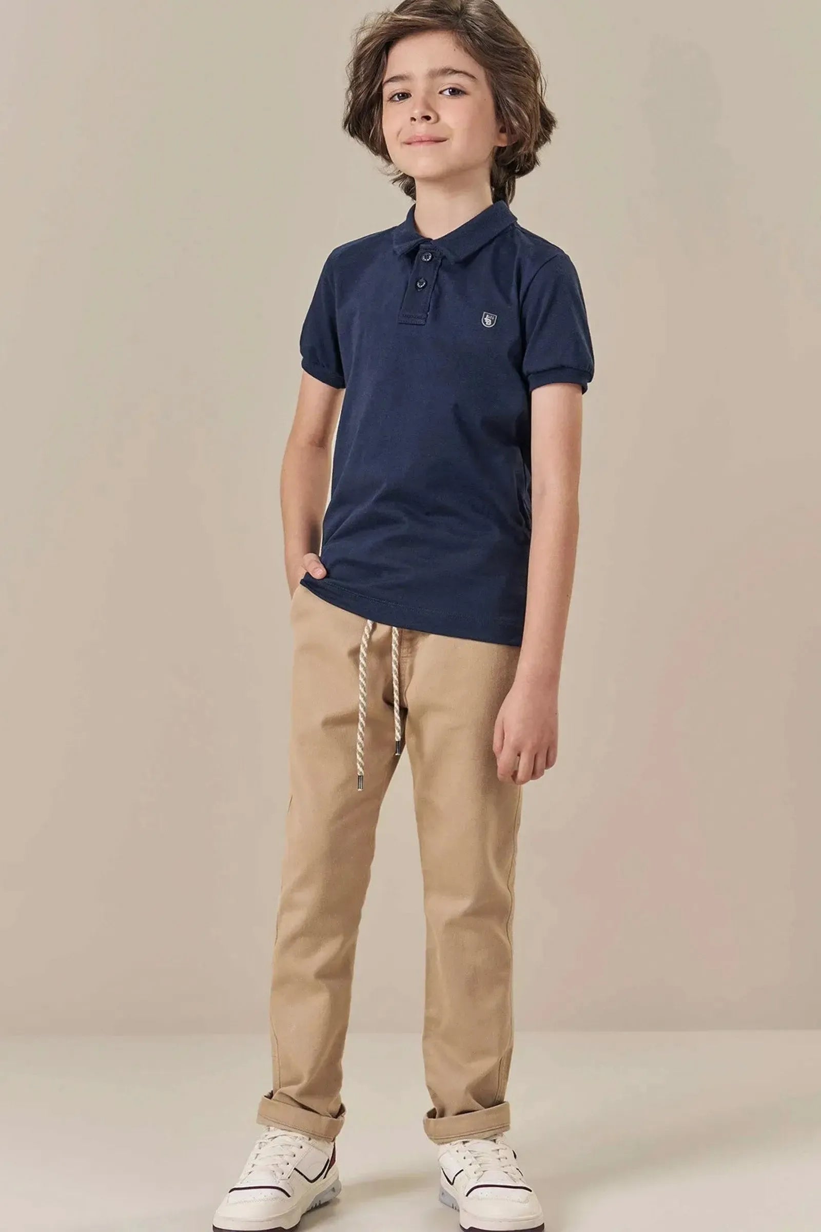 Calça Comfy em Sarja Soft com Elastano 82818 LucBoo Infantil Menino