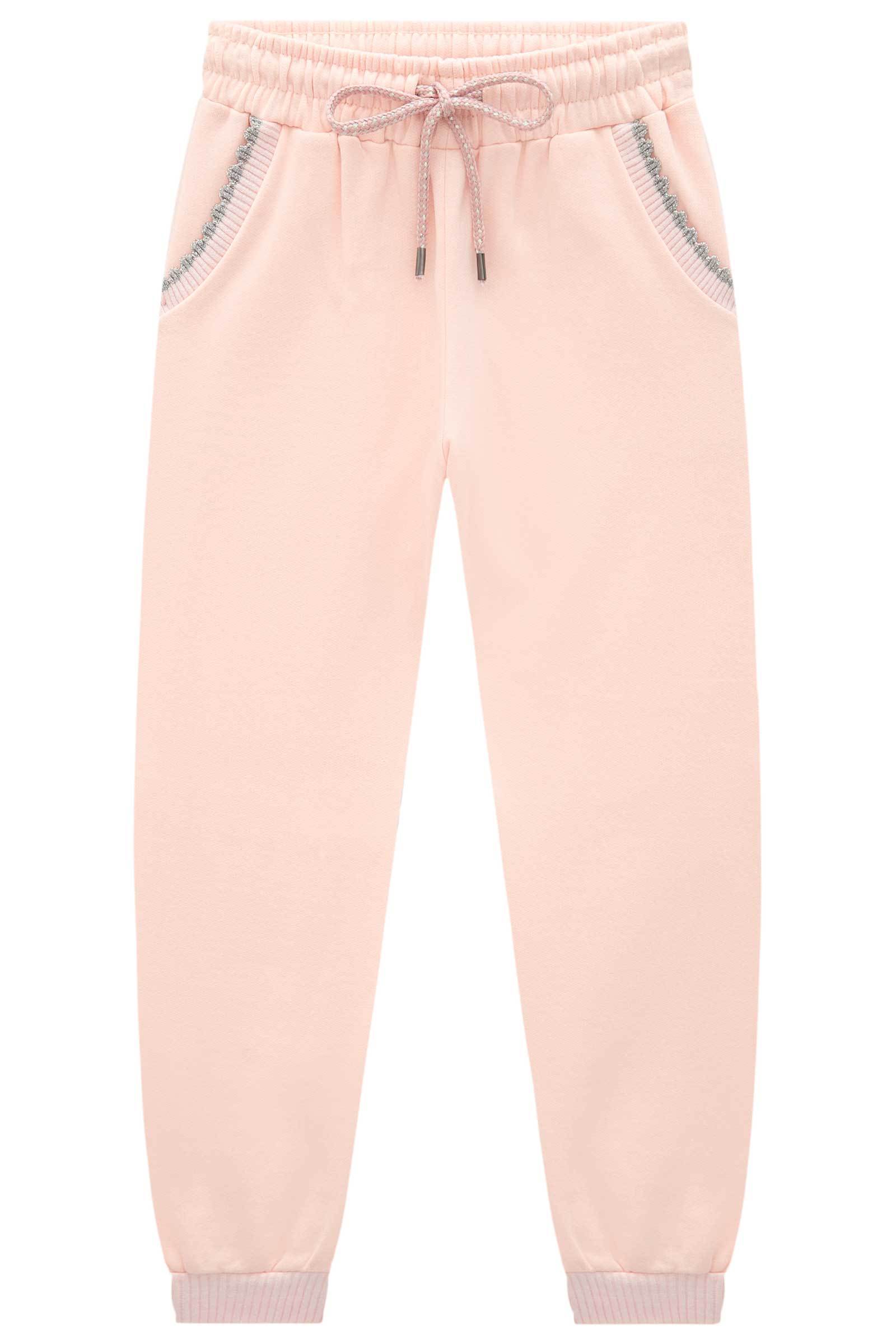 Calça em Moletom com Pelúcia 80381 Infanti Infantil Menina