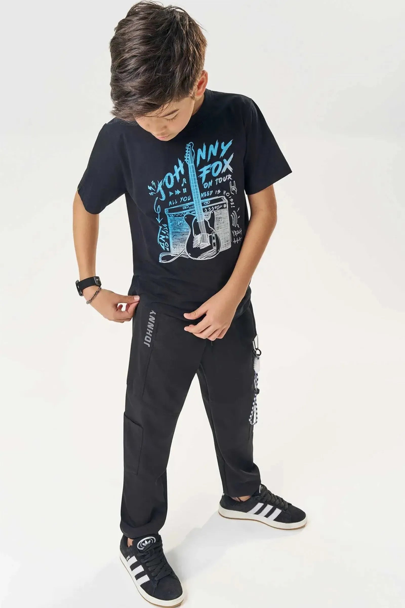 Calça em Nylon Hidronatic Twill com Elastano 84356 Johnny Fox Teen Menino