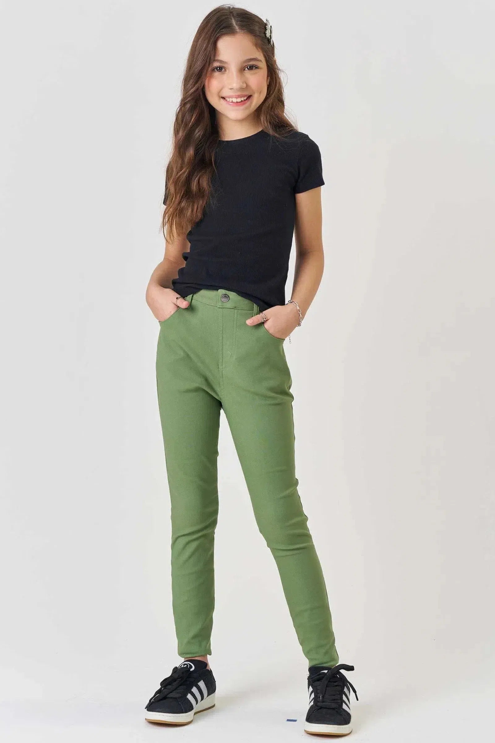 Calça Jegging em Bengaline Sarjado 79825 Vic&Vicky Teen Menina