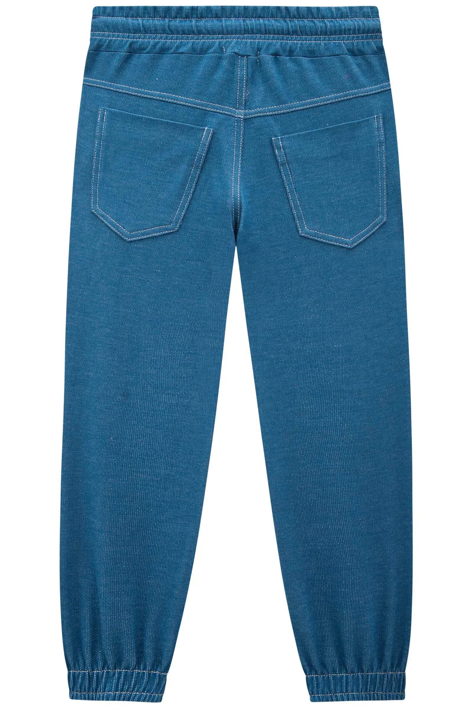 Calça Jogger em Malha Denim 73328 LucBoo