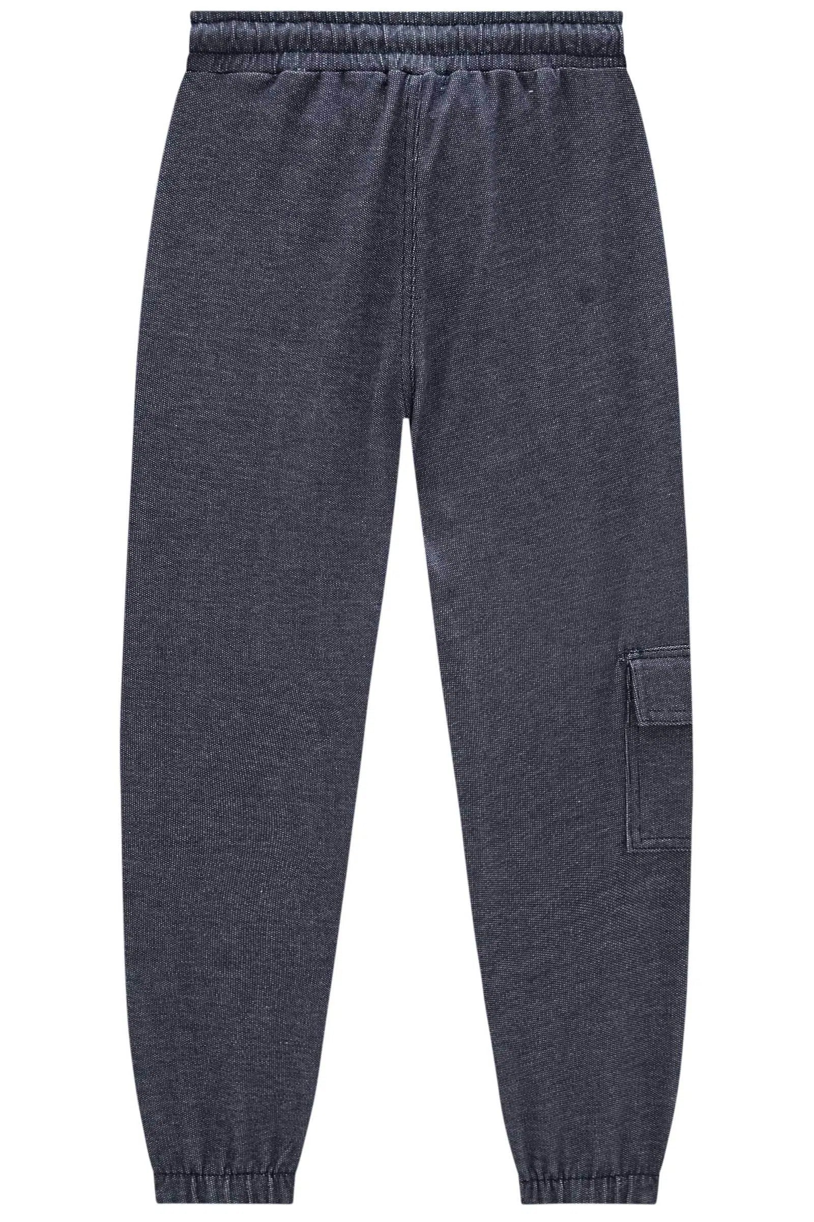 Calça Jogger em Malha Denim com Elastano 80232 Johnny Fox Teen Menino