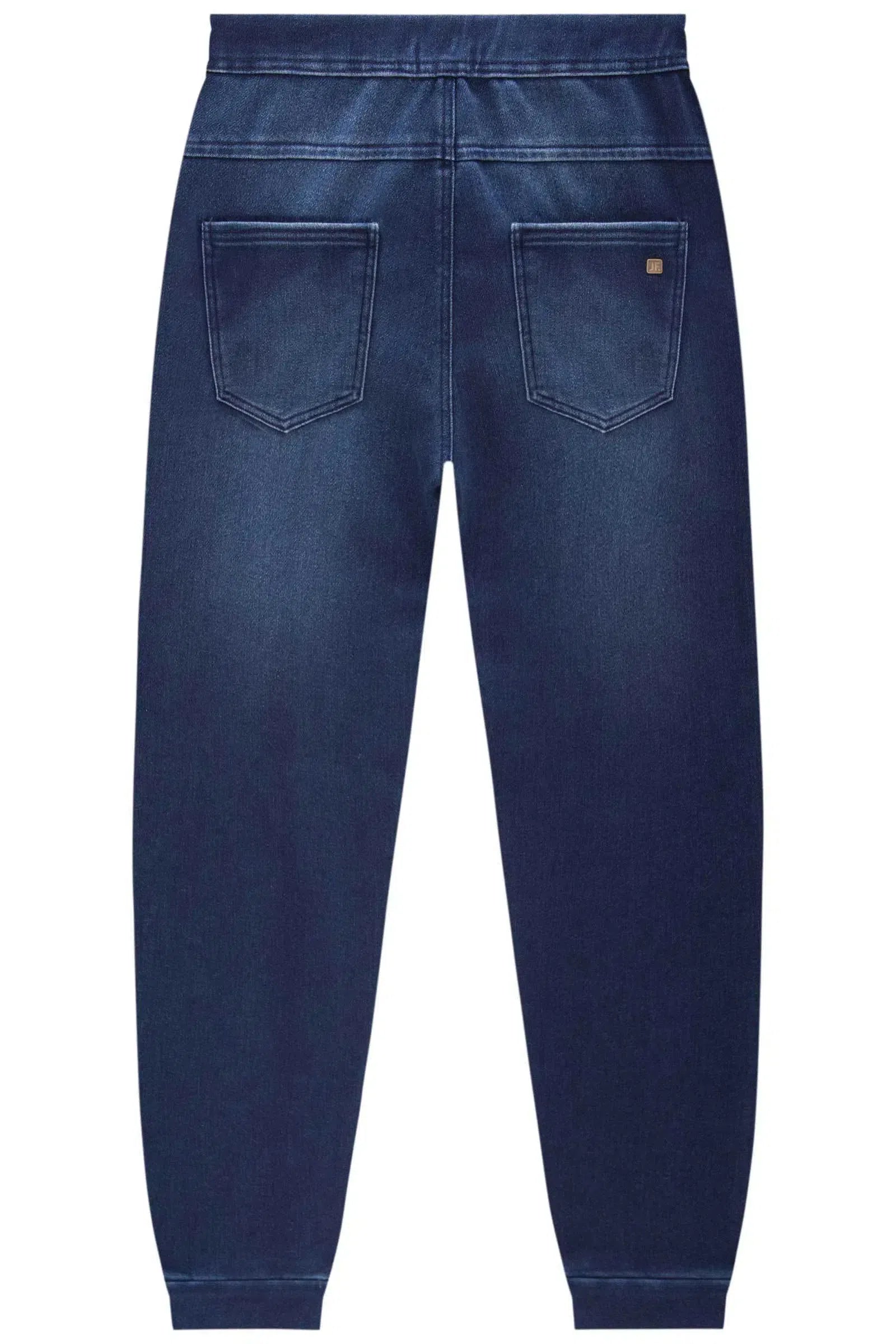 Calça Jogger em Malha Jeans Street com Elastano 80542 Johnny Fox Teen Menino