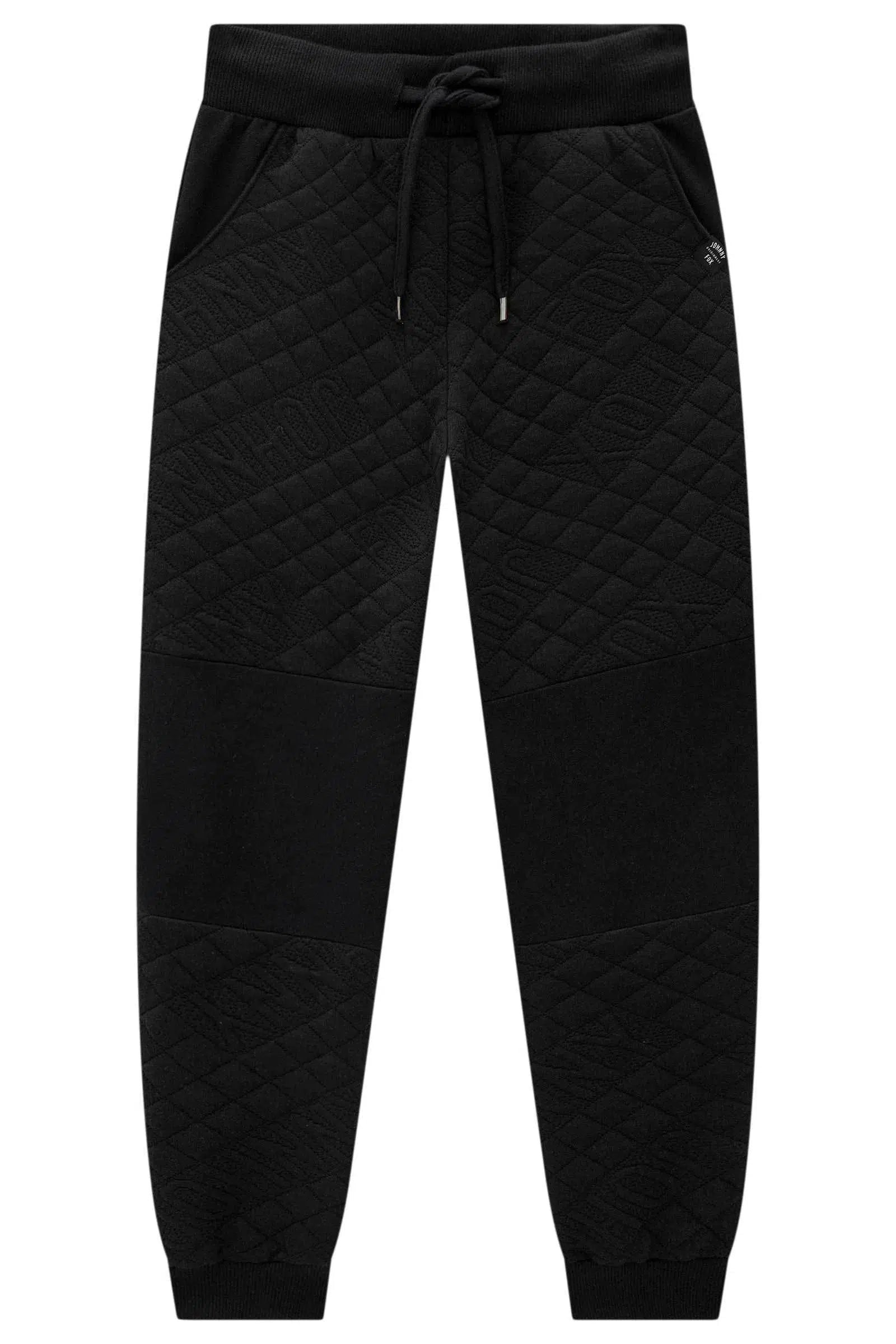 Calça Jogger em Moletom Matelassê sem Pelúcia 71241 Johnny Fox