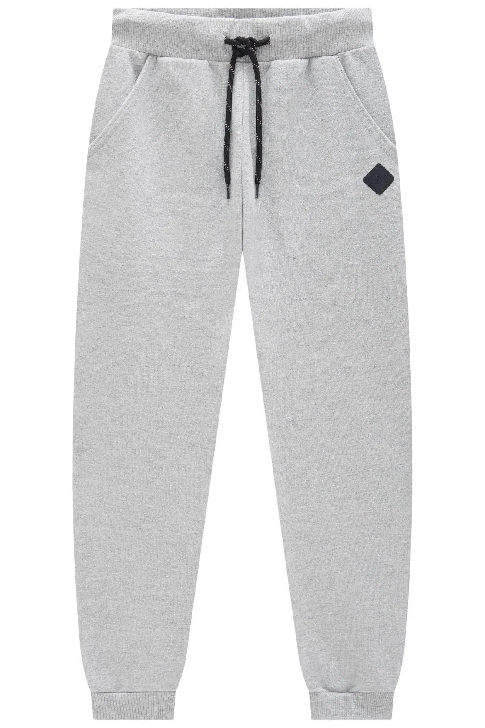 Calça Jogger em Moletom sem Pelúcia 80071 Johnny Fox Teen Menino