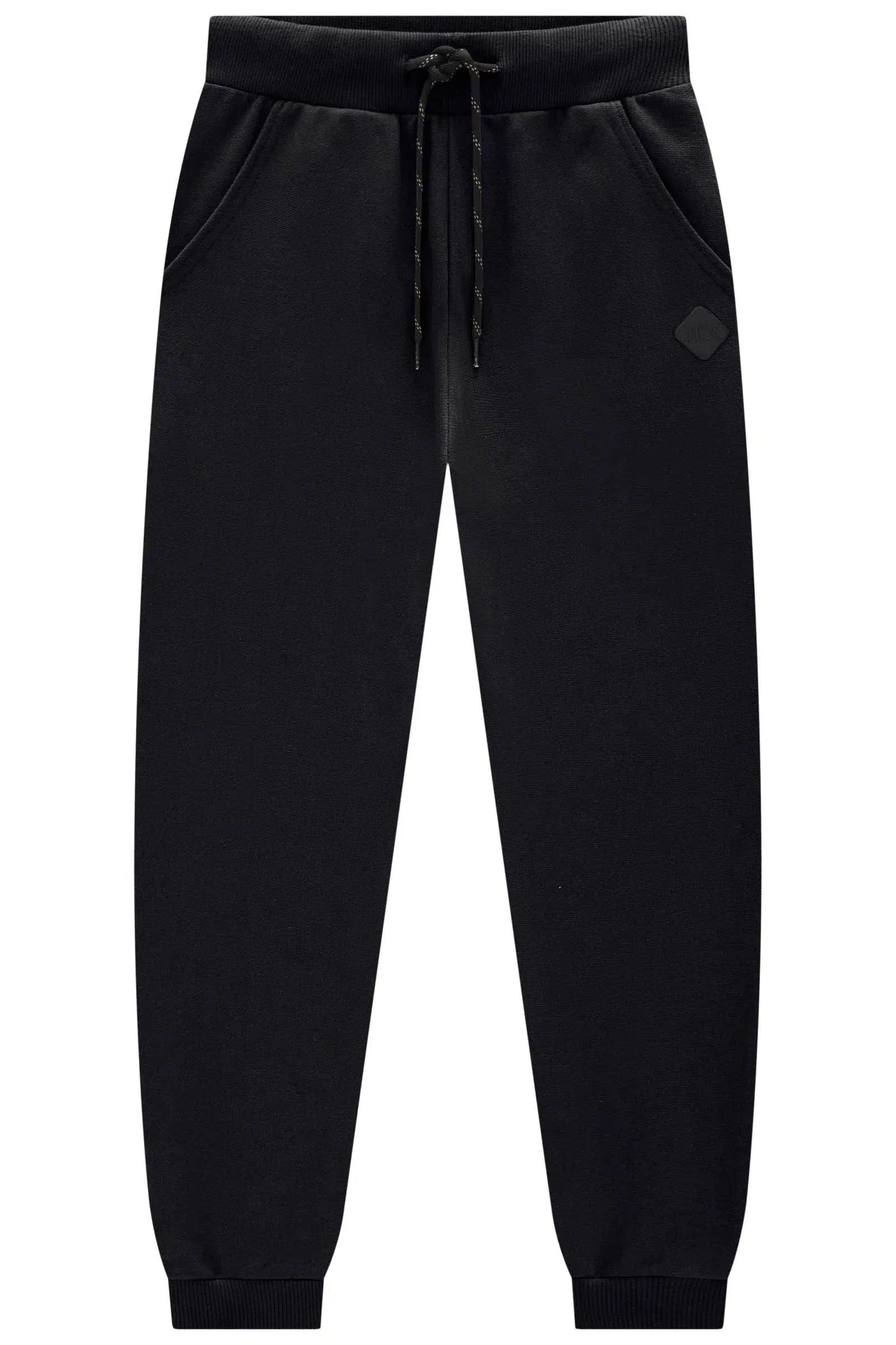 Calça Jogger em Moletom sem Pelúcia 80071 Johnny Fox Teen Menino