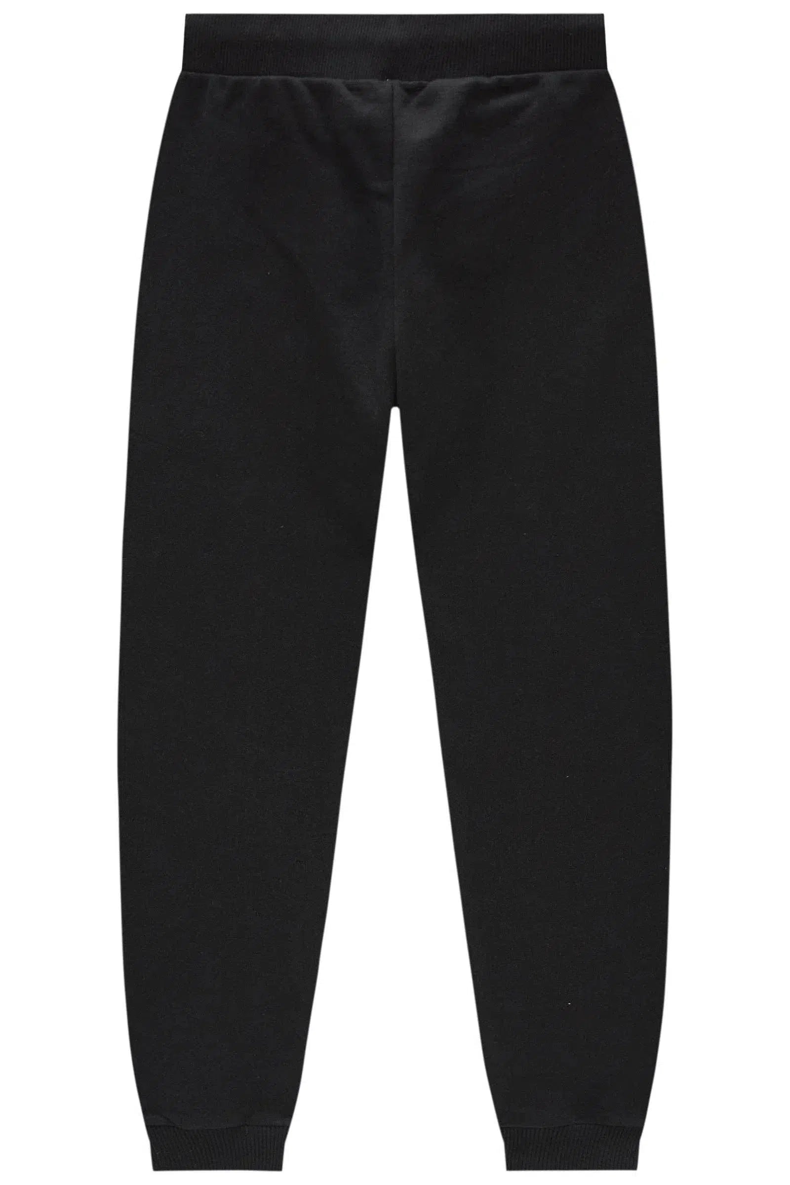 Calça Jogger em Moletom sem Pelúcia com Detalhe em Nylon com Elastano 81088 Johnny Fox Teen Menino