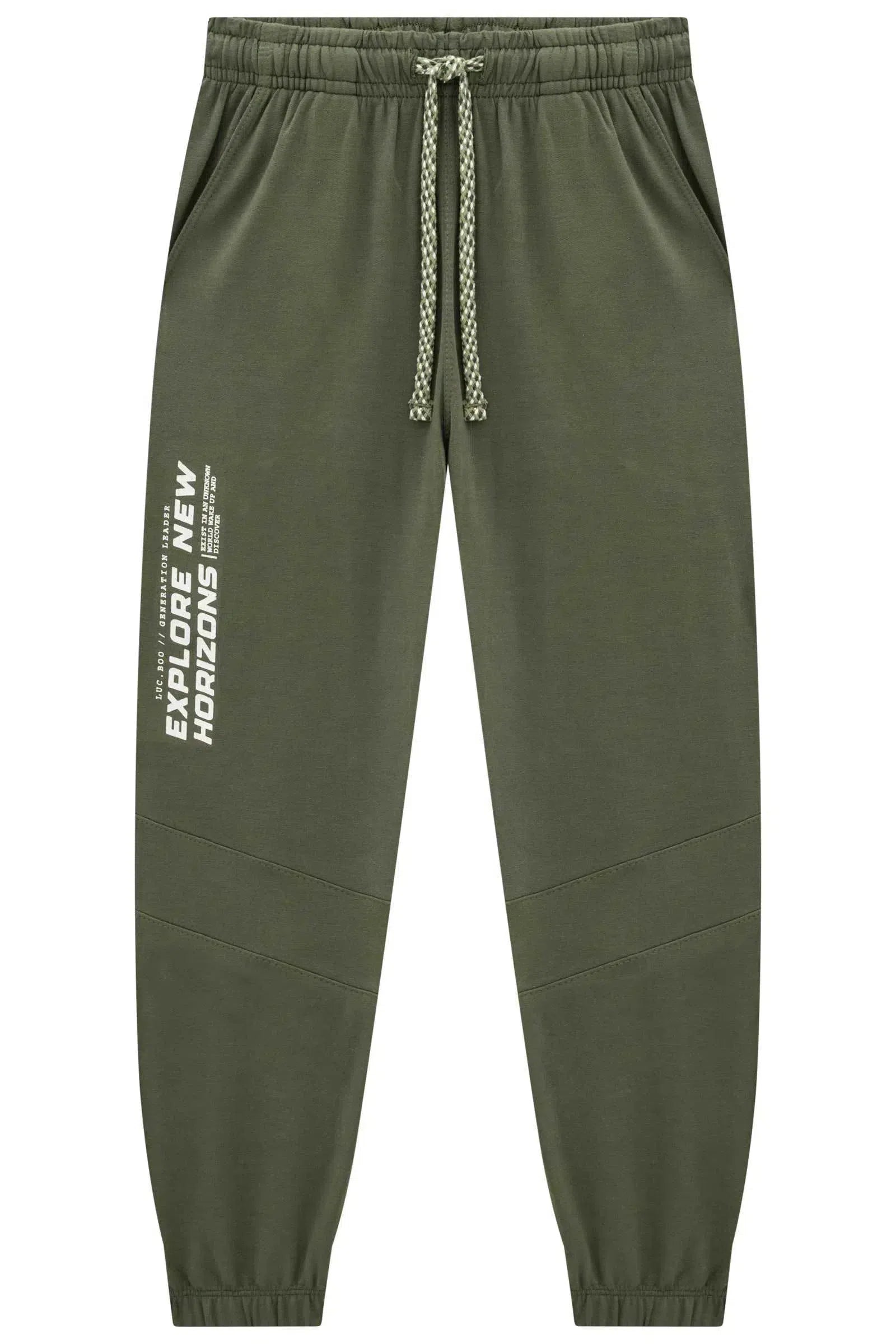 Calça Jogger em Molevisco 79760 LucBoo Infantil Menino