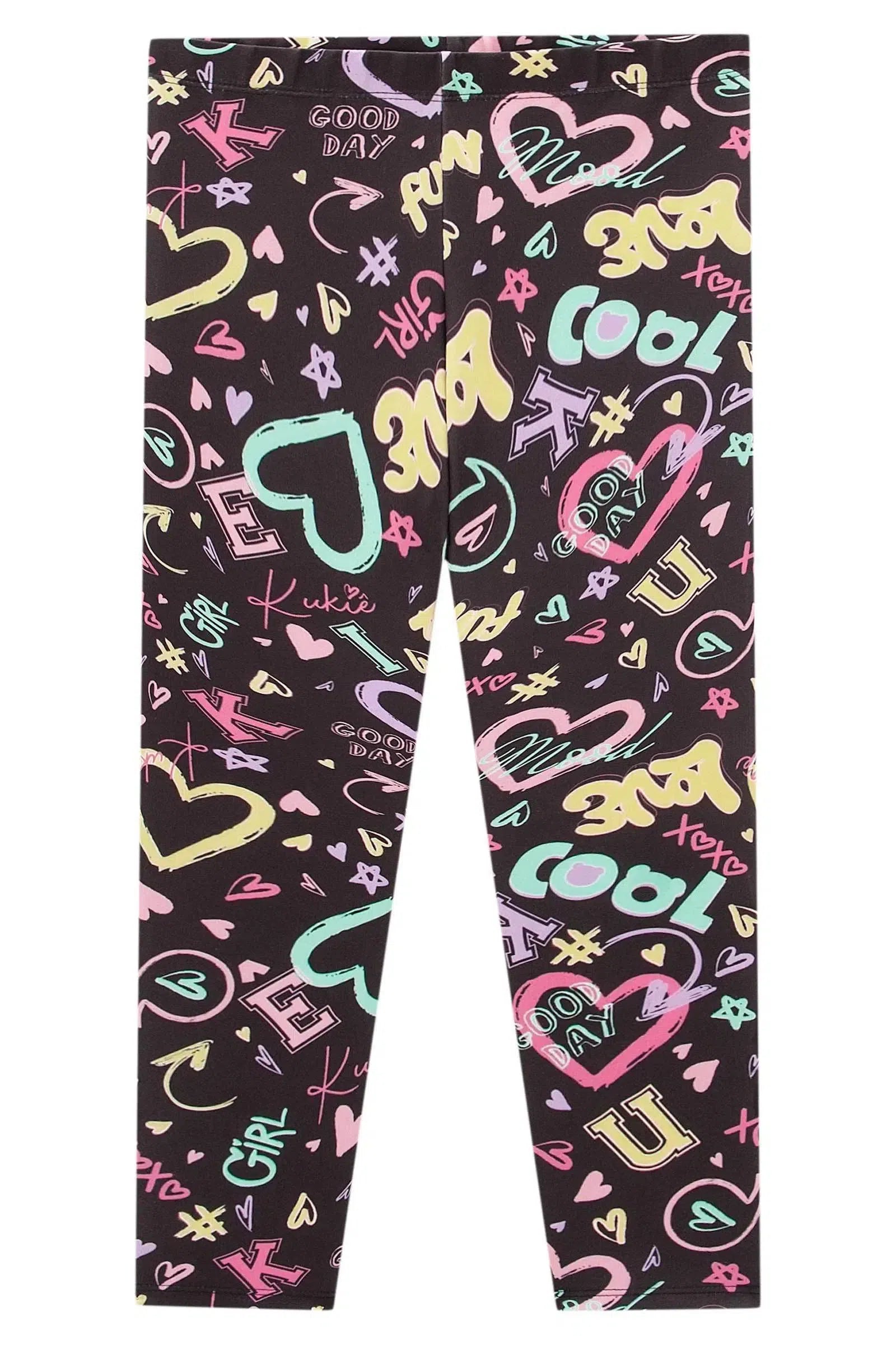 Calça Legging em Fly Tech 79748 Kukiê Infantil Menina