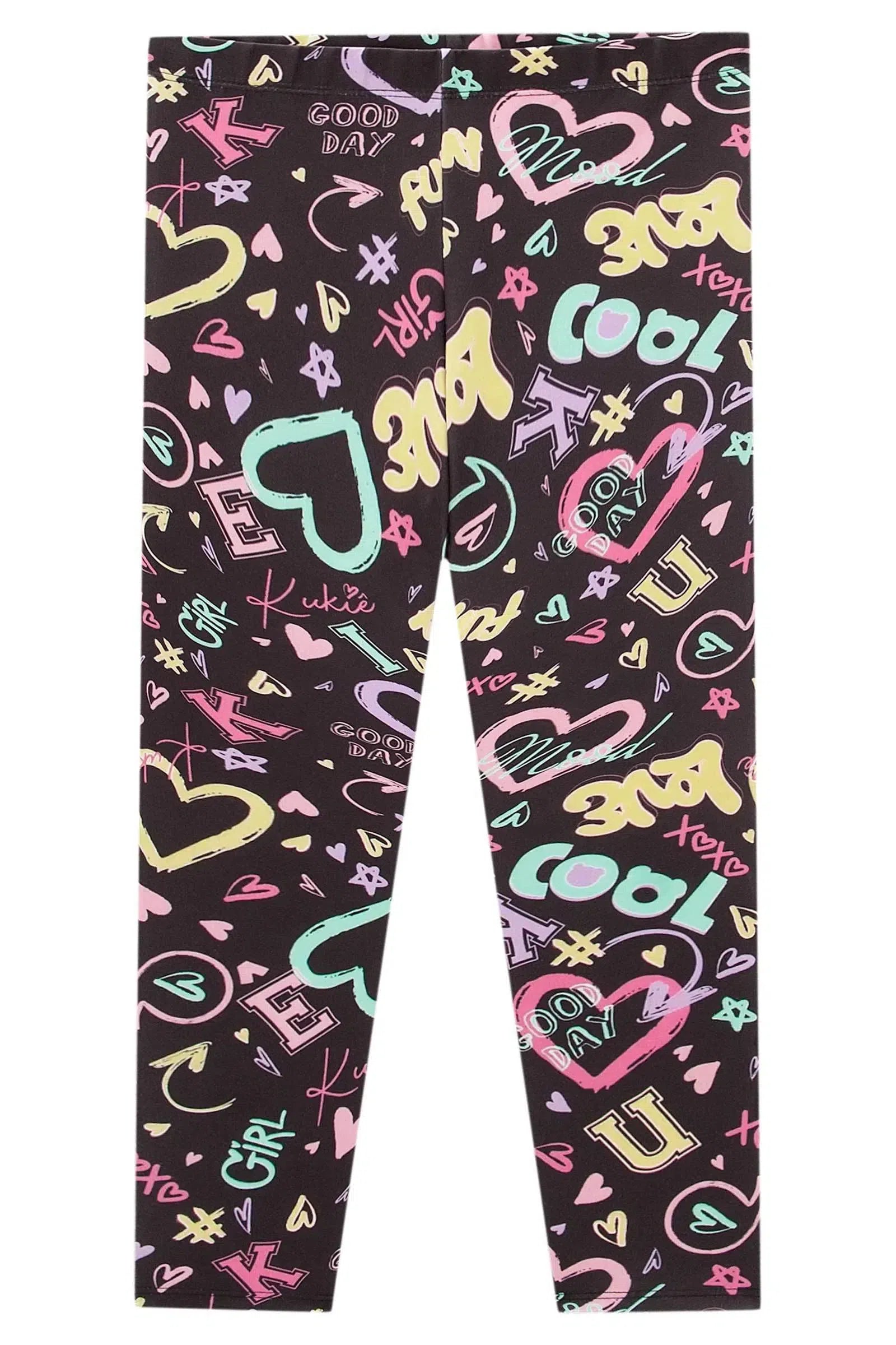 Calça Legging em Fly Tech 79748 Kukiê Infantil Menina