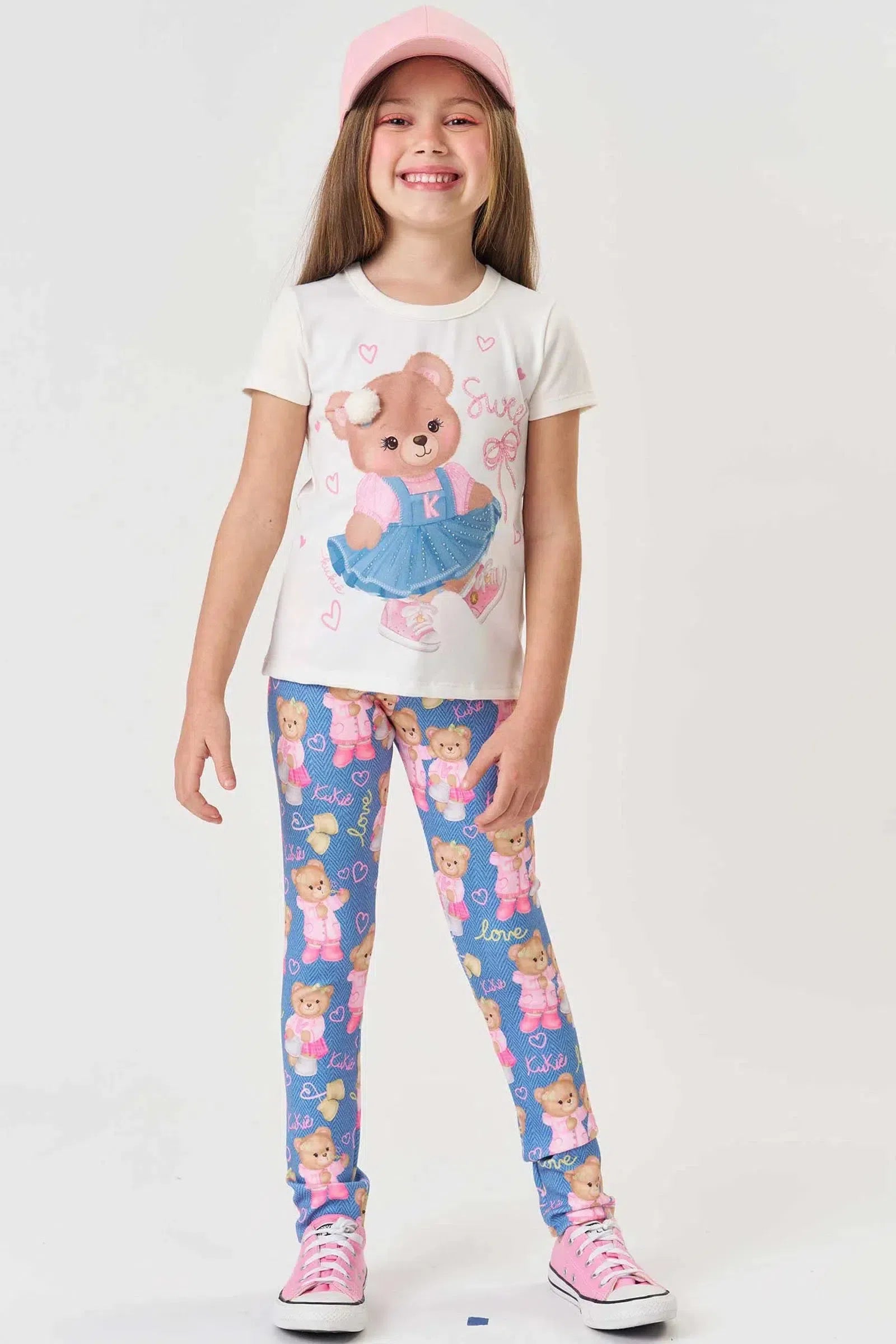 Calça Legging em Fly Tech 79867 Kukiê Infantil Menina