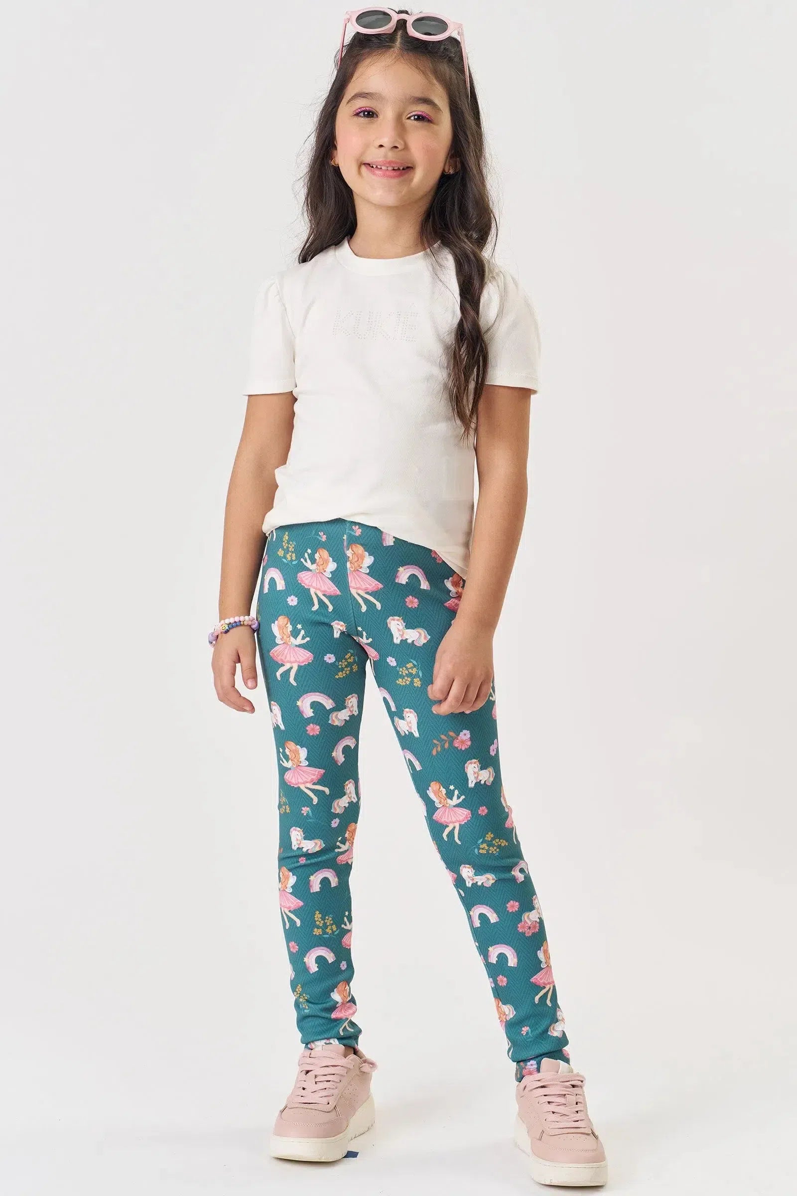 Calça Legging em Fly Tech 79876 Kukiê Infantil Menina