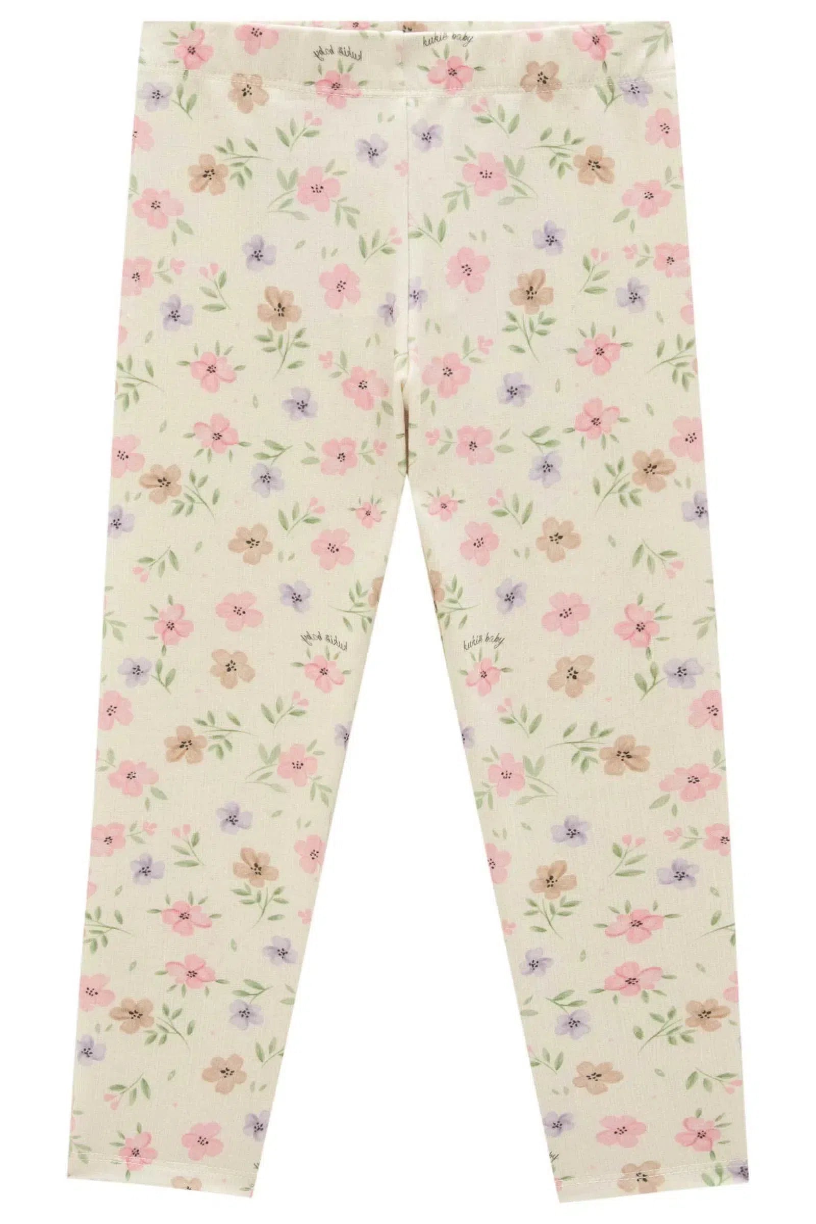 Calça Legging em Molecotton 80922 Kukiê Bebê Menina