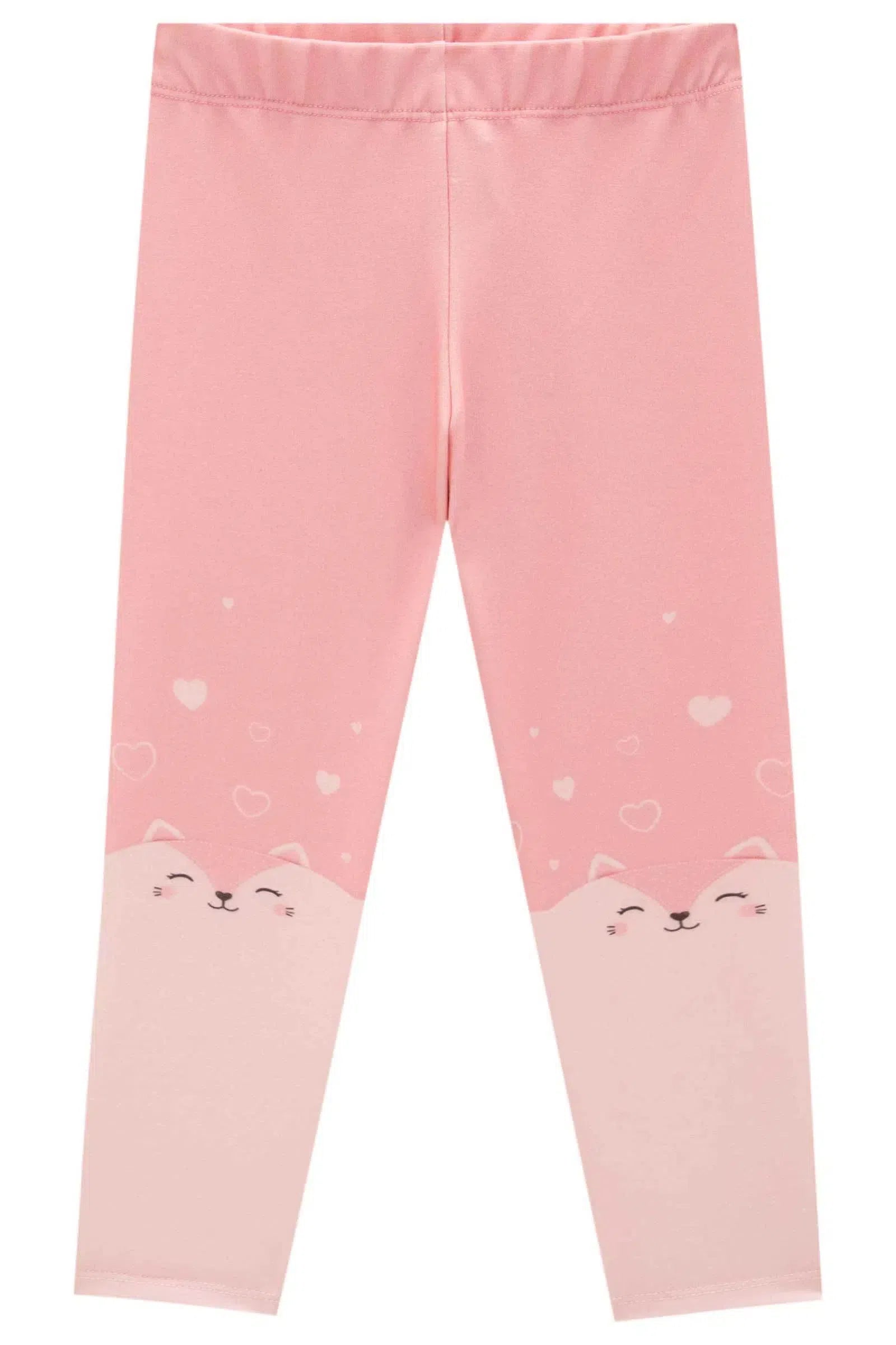 Calça Legging em Molecotton 80922 Kukiê Bebê Menina