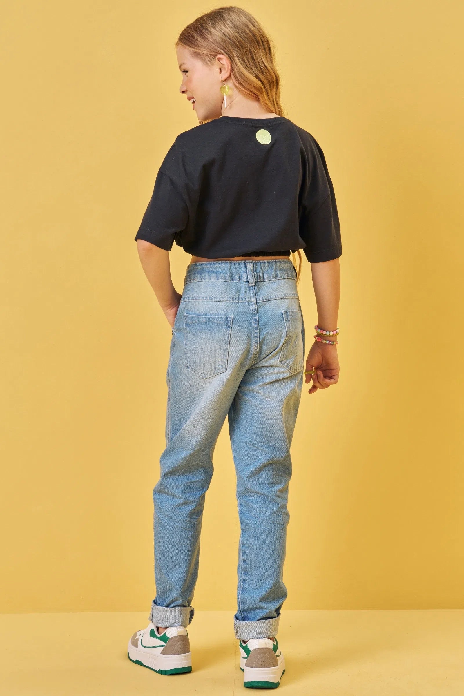 Calça Mom em Jeans Arkansas 74851 Vic&Vicky