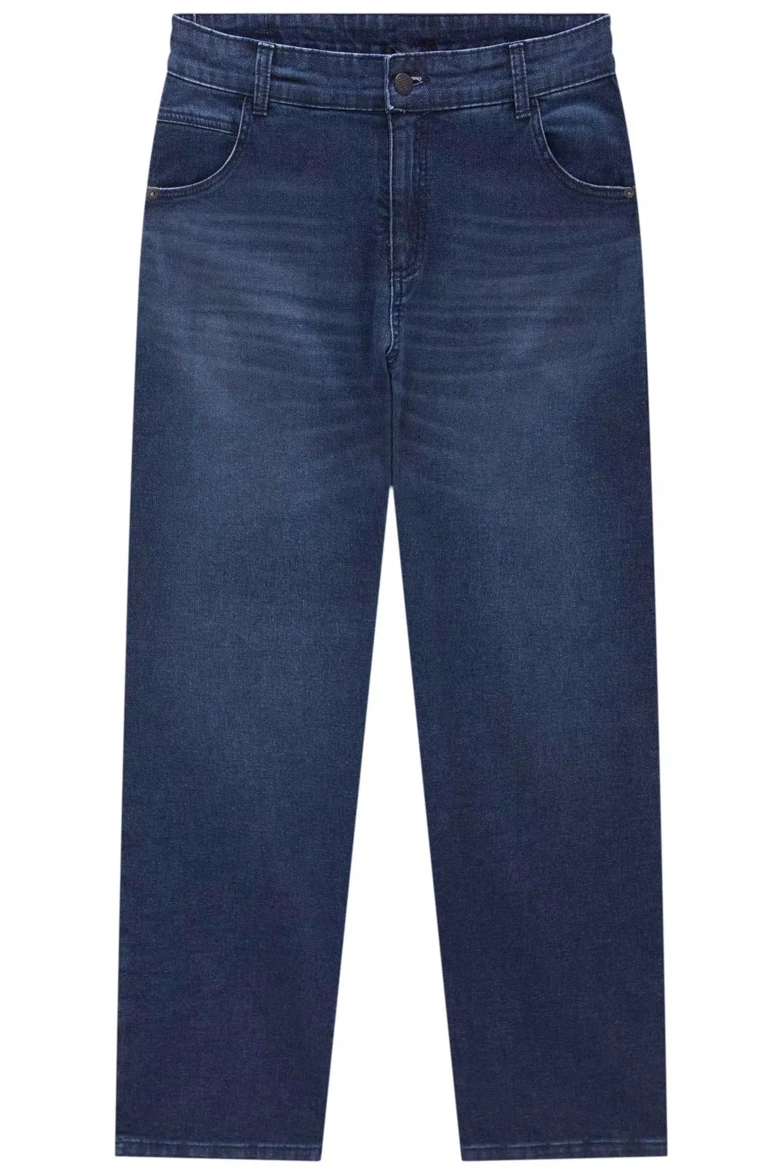 Calça Reta em Malha Jeans com Elastano 80538 Johnny Fox Teen Menino