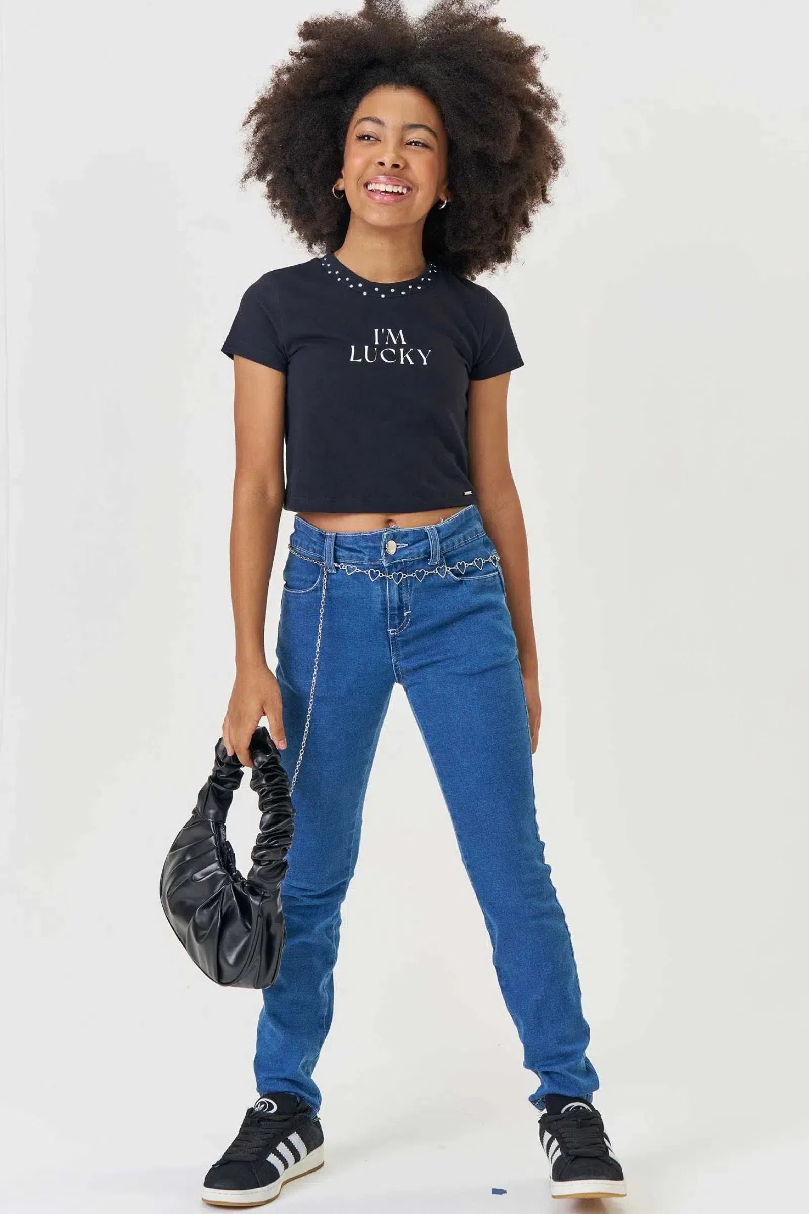 Calça Skinny em Jeans com Elastano 79714 Lilimoon Teen Menina