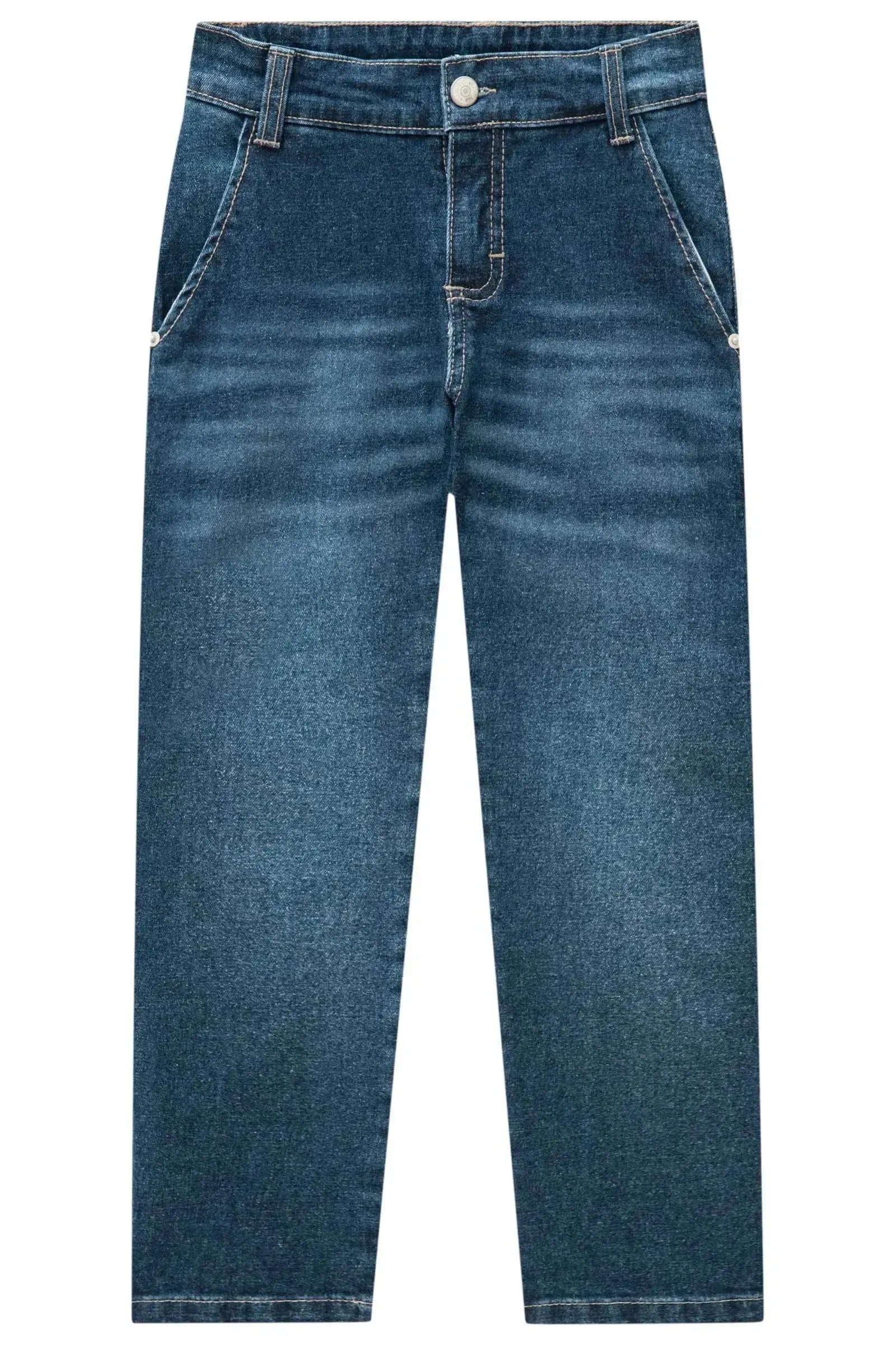 Calça Skinny em Jeans Guga com Elastano 84794 LucBoo Infantil Menino
