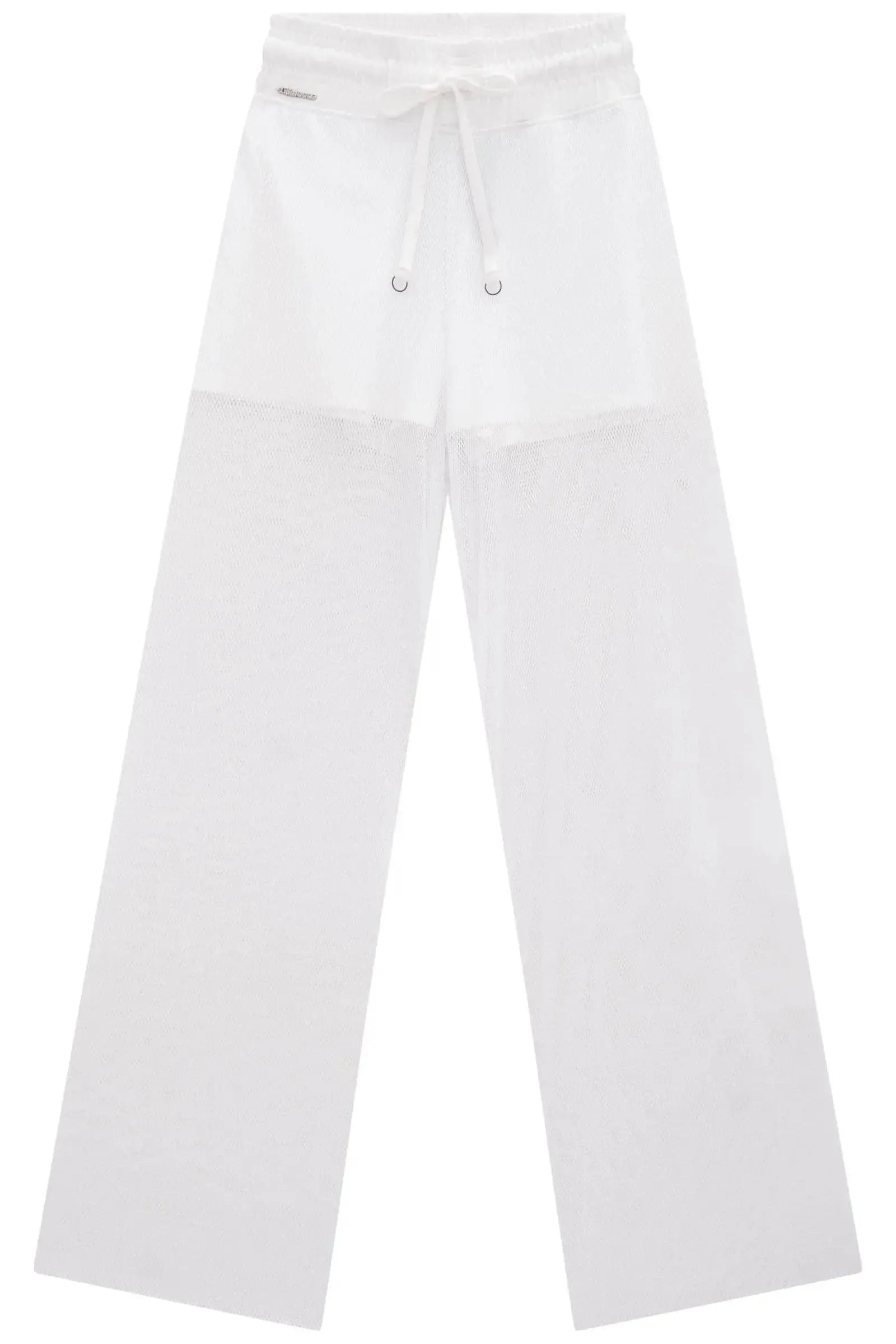 Calça Wide Leg em Tela Glamour com Shorts Embutido 83399 Lilimoon Teen Menina