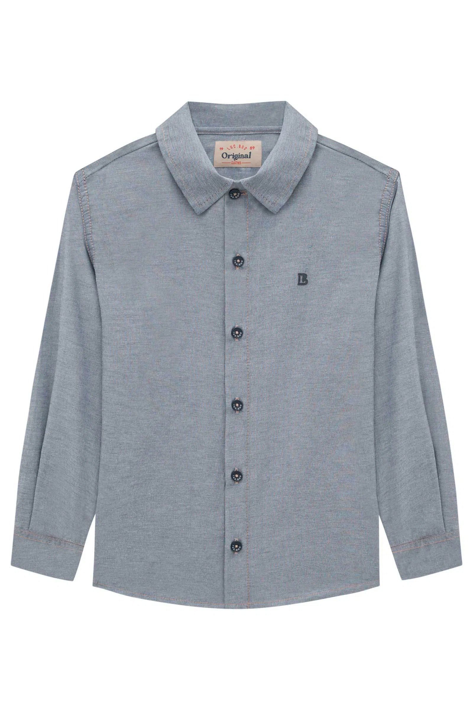 Camisa em Tecido Chambray 70513 LucBoo