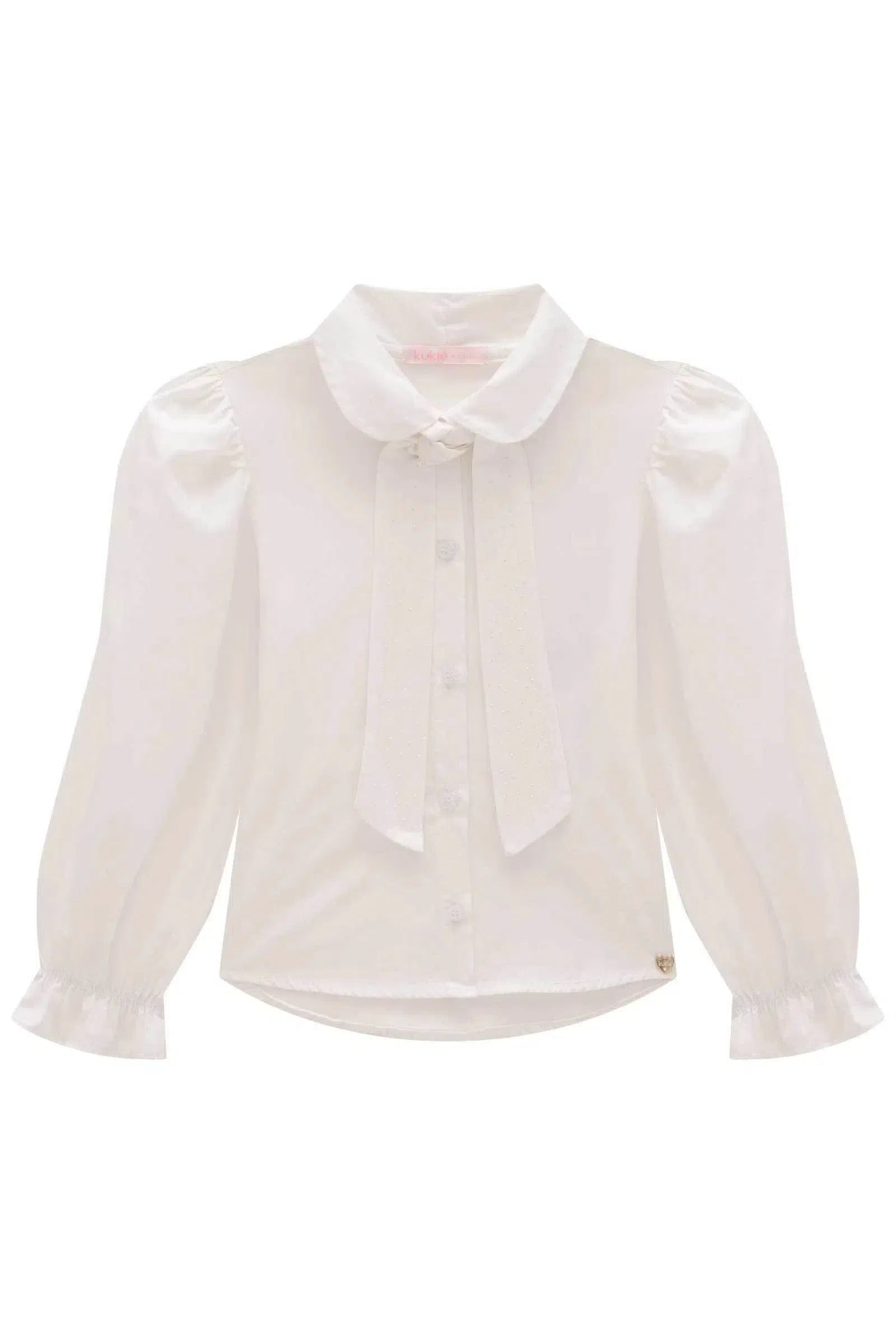 Camisa em Tricoline 79442 Kukiê Infantil Menina