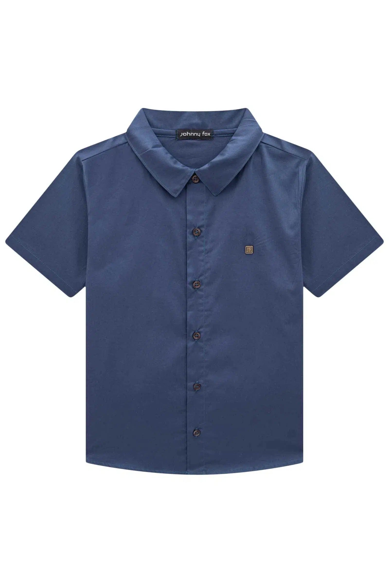 Camisa Teen Menino em Tricoline Paris com Elastano 82117 Johnny Fox