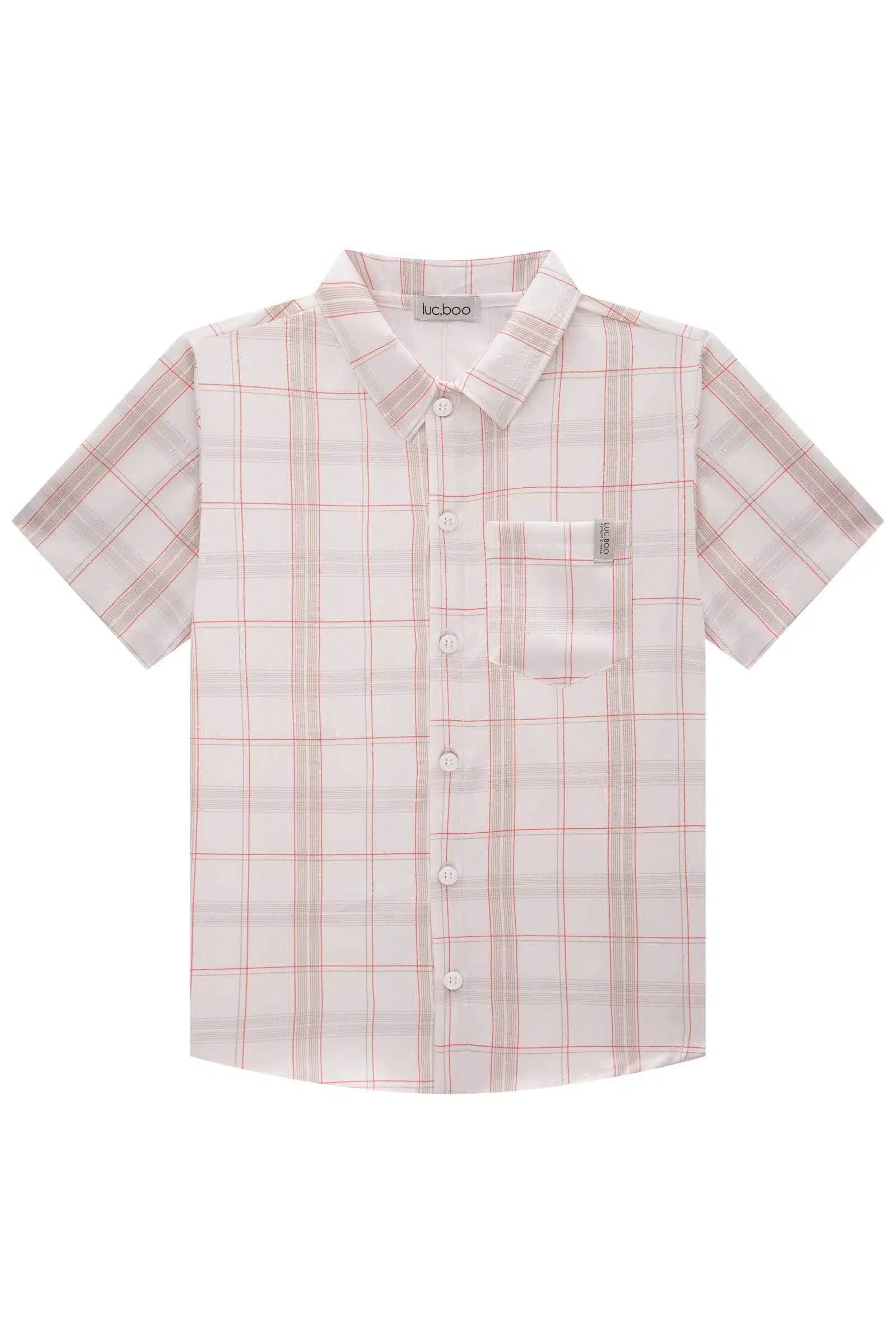 Camisa Infantil Menino em Visco Twill com Elastano 82638 LucBoo