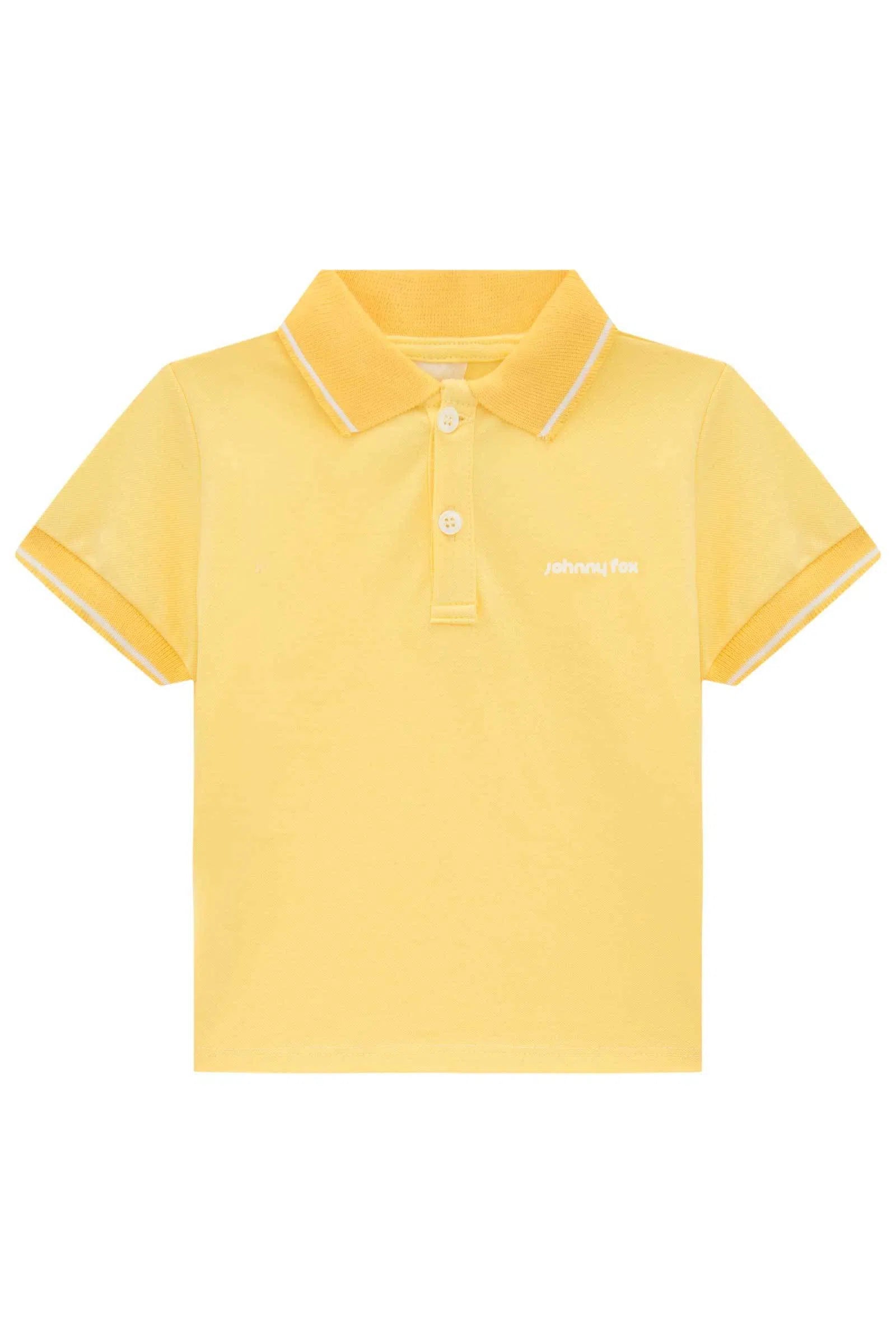 Camisa Polo em Piquet com Elastano 77639 Johnny Fox